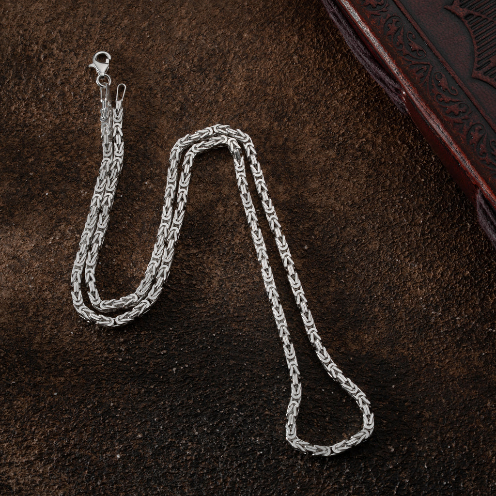 KING KEDJA 4MM GLANS | 925 SILVER