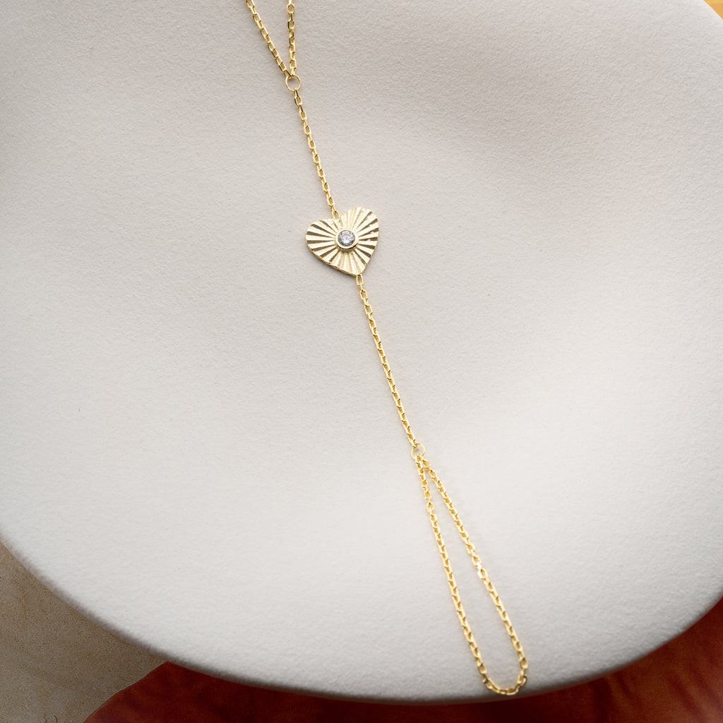 HANDKEDJA HJÄRTSTEN | 925 SILVER