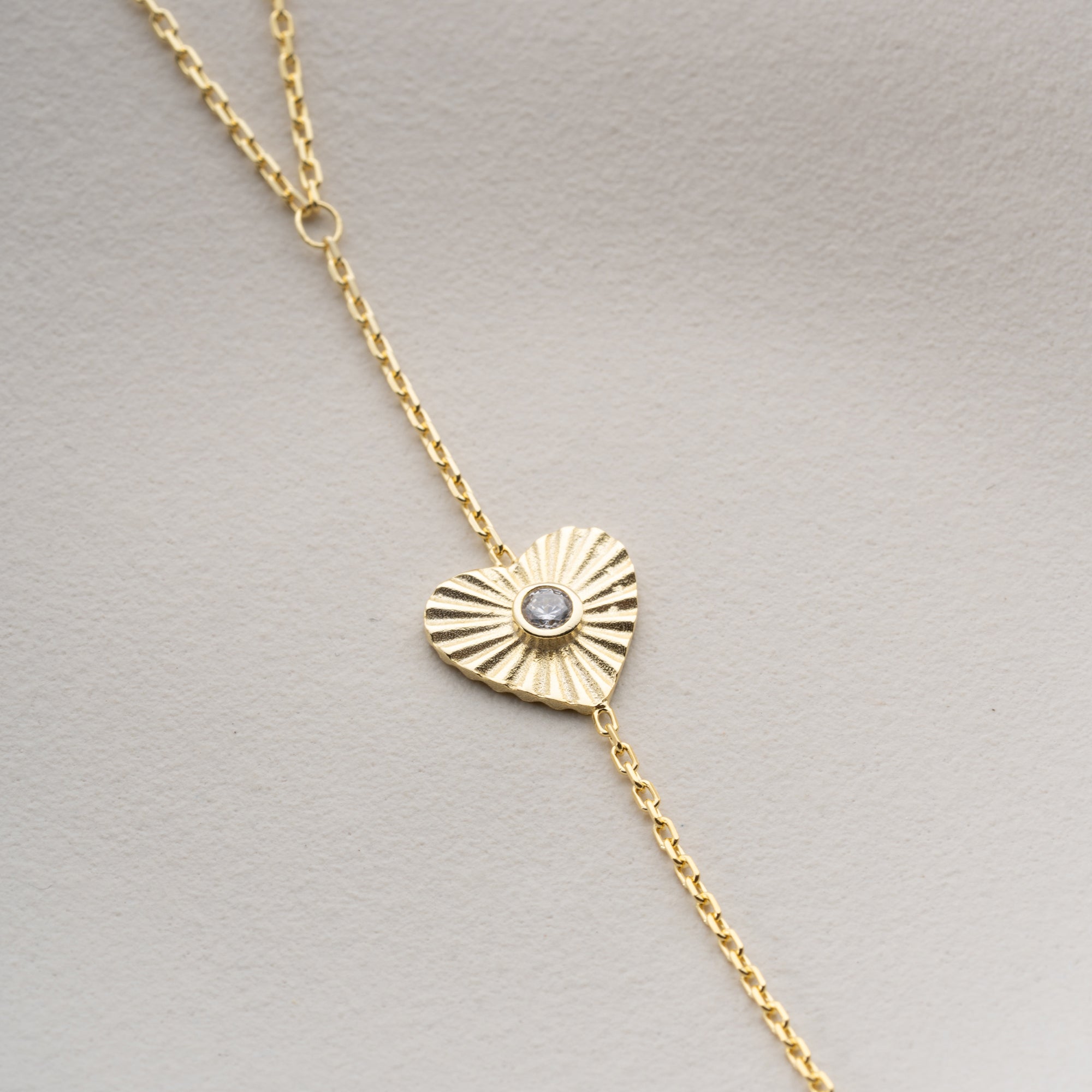 HANDKEDJA HJÄRTSTEN | 925 SILVER