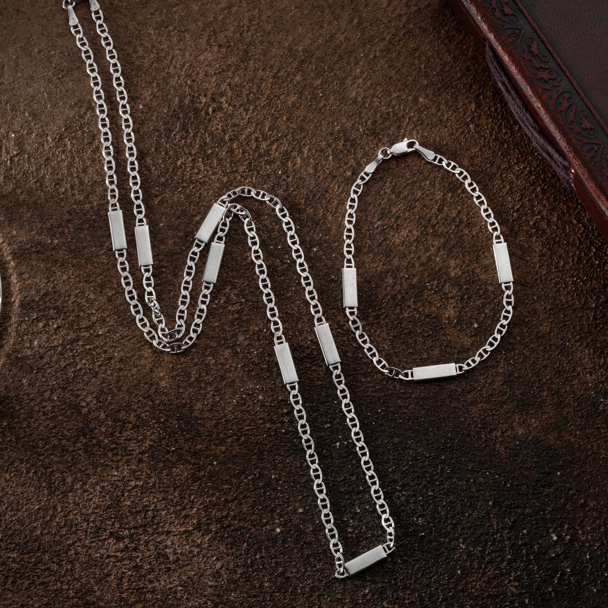 PLATTOR KUBANSK LÄNKSETT | 925 SILVER 