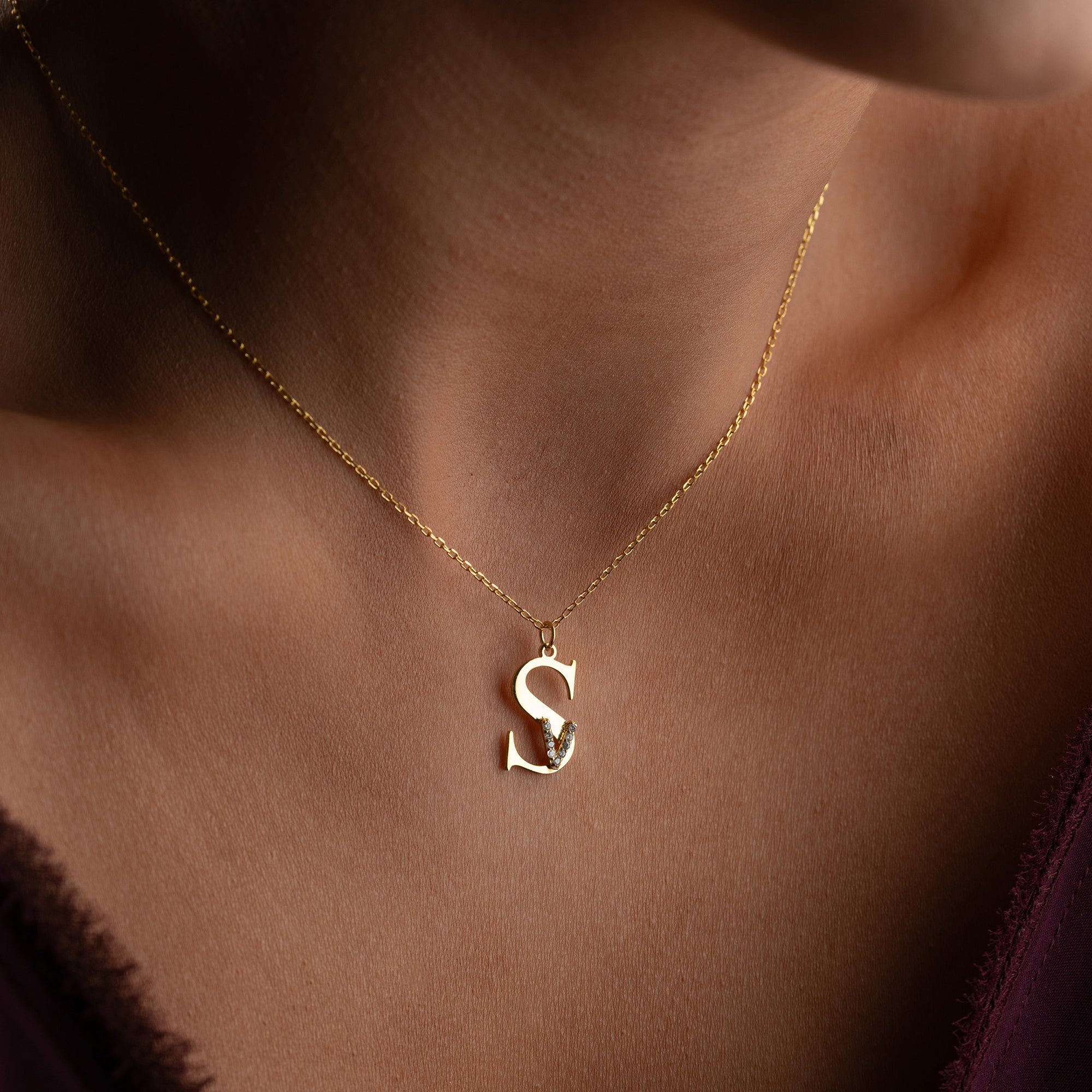 INITIALER KOMBO HALSBAND | 925 SILVER