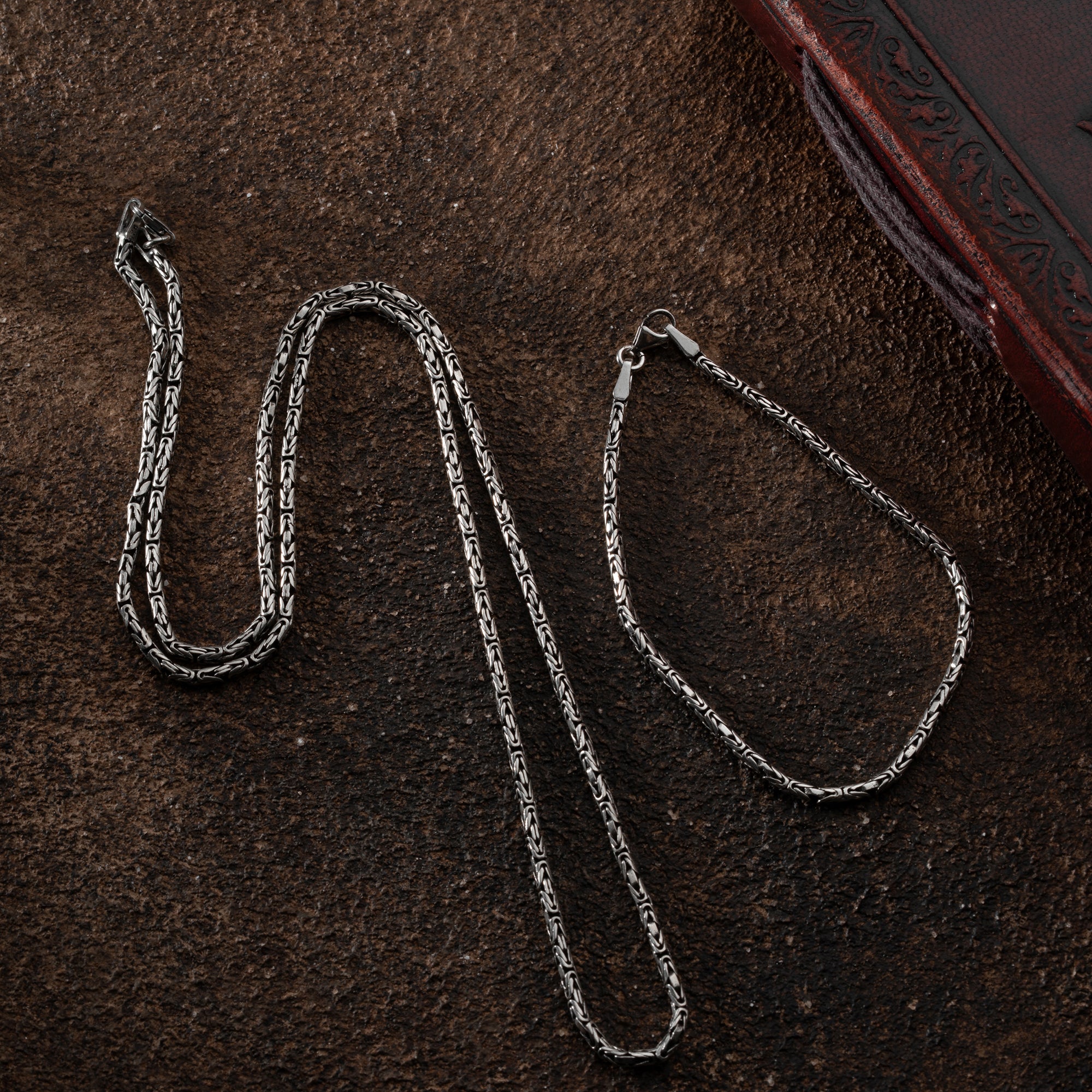 OVAL KING KEDJA 2MM SET | 925 SILVER 