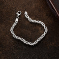 KING-ARMBAND MASSIVT KVADRATISKT 5MM | 925 SILVER