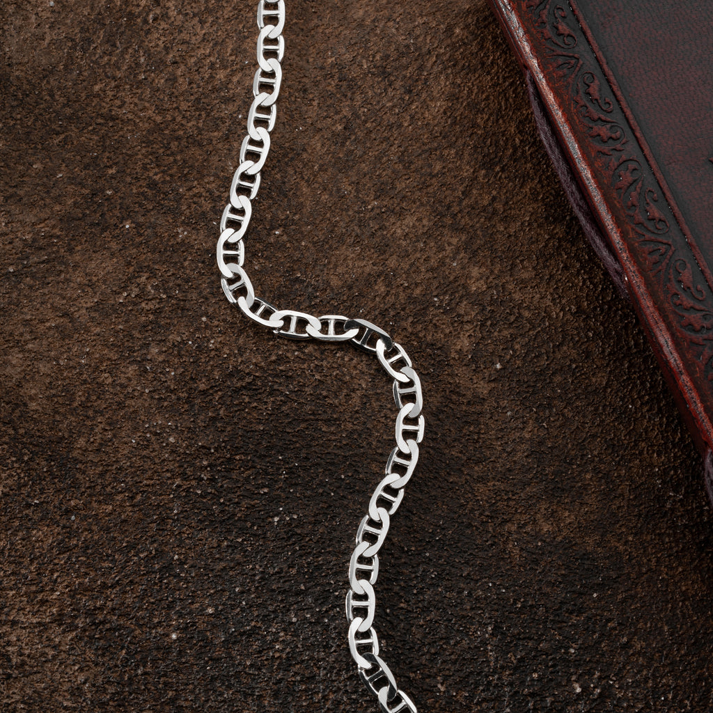 KUBANSK LÄNKARBAND 6MM | 925 SILVER