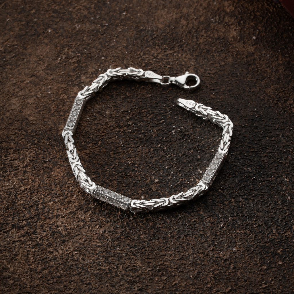 KING-ARMBAND MED STRAS 5 MM | 925 SILVER