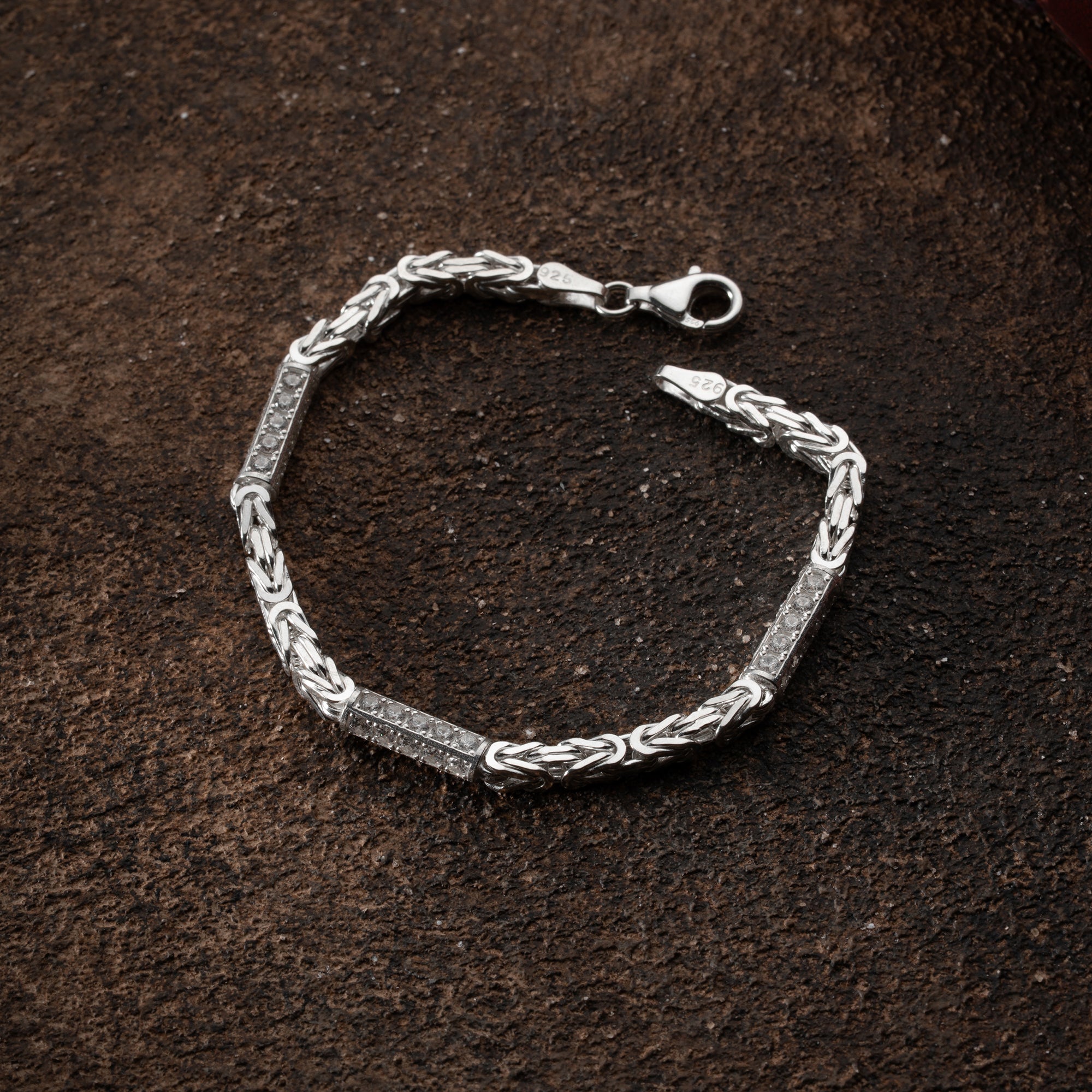 KING-ARMBAND MED STRAS 5 MM | 925 SILVER