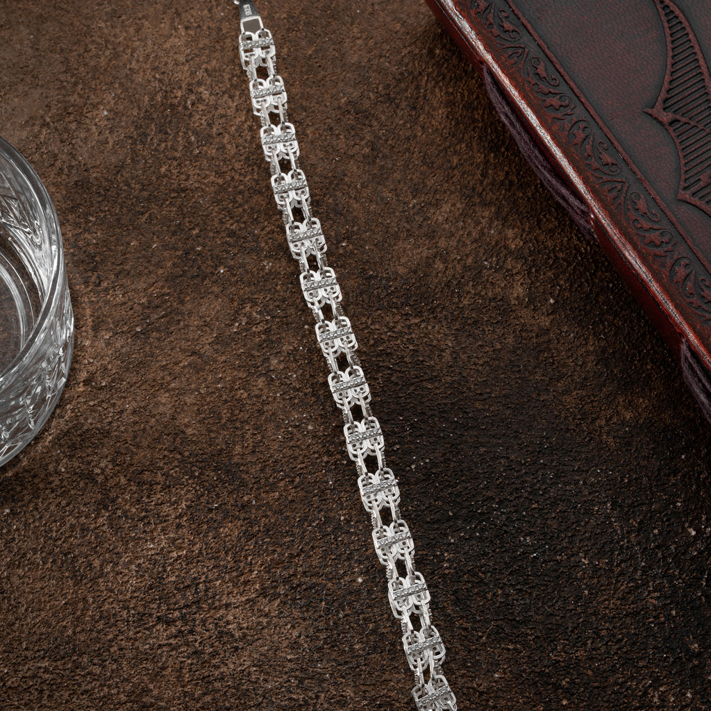 ARMBAND MED BORSTIFT, 8 MM | 925 SILVER