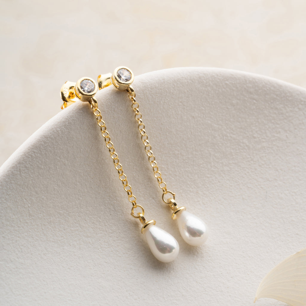 HANGANDE PÄRLÖRHANGE | 925 SILVER