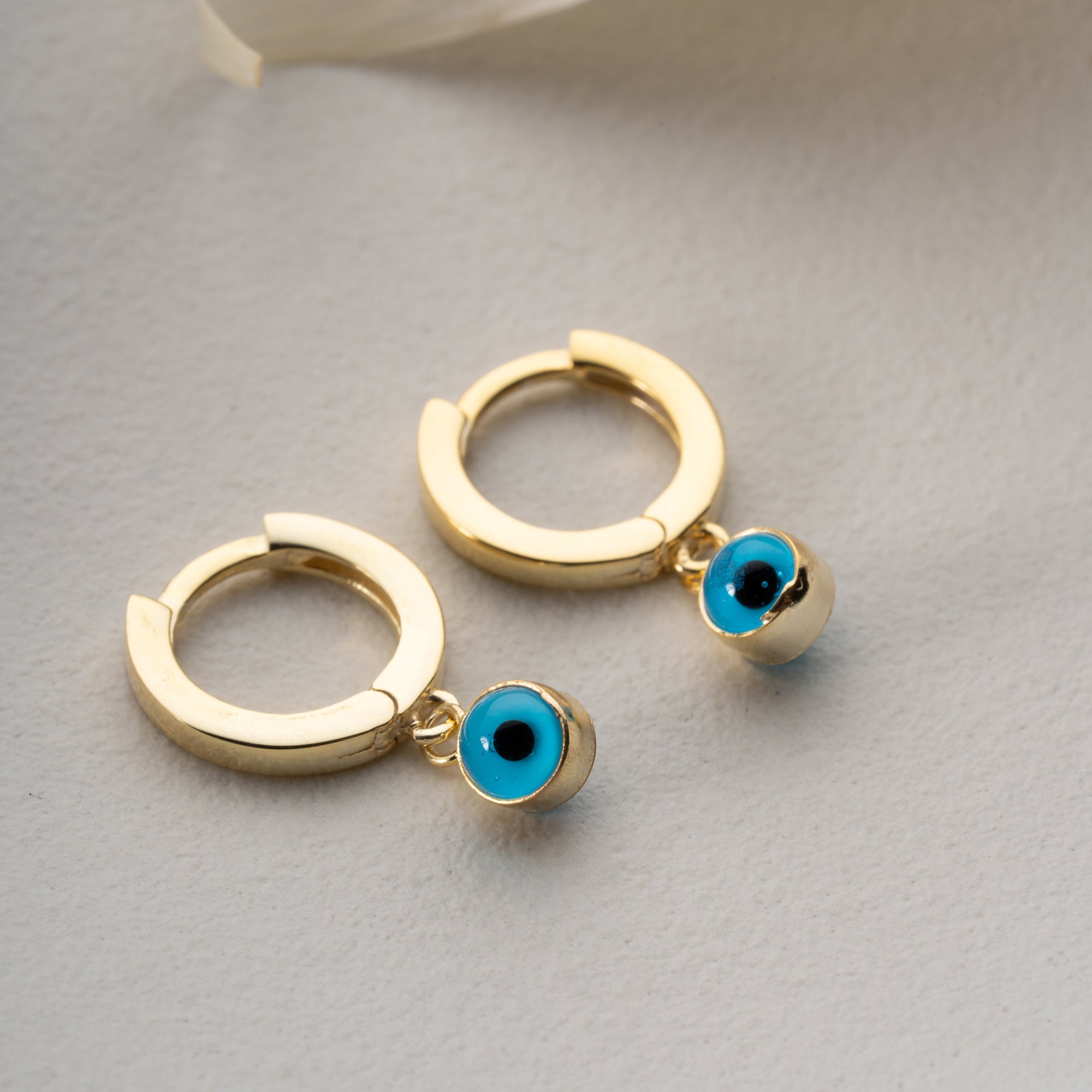 NAZAR RUNDA ÖRHÄNGEN | 925 SILVER