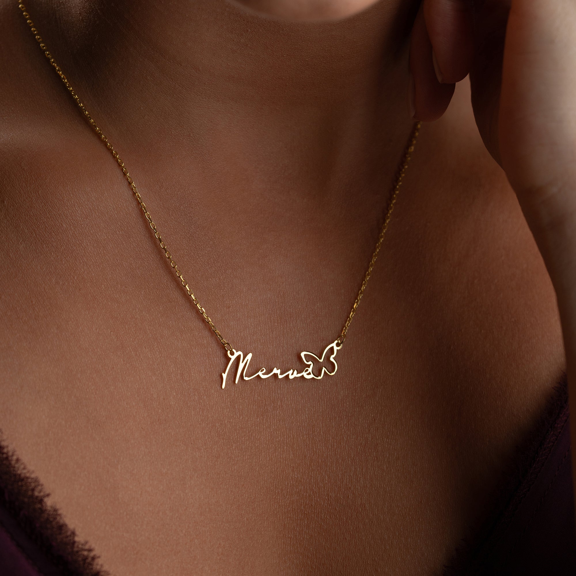 NAMNKRAGE REN FJÄRIL | 925 SILVER