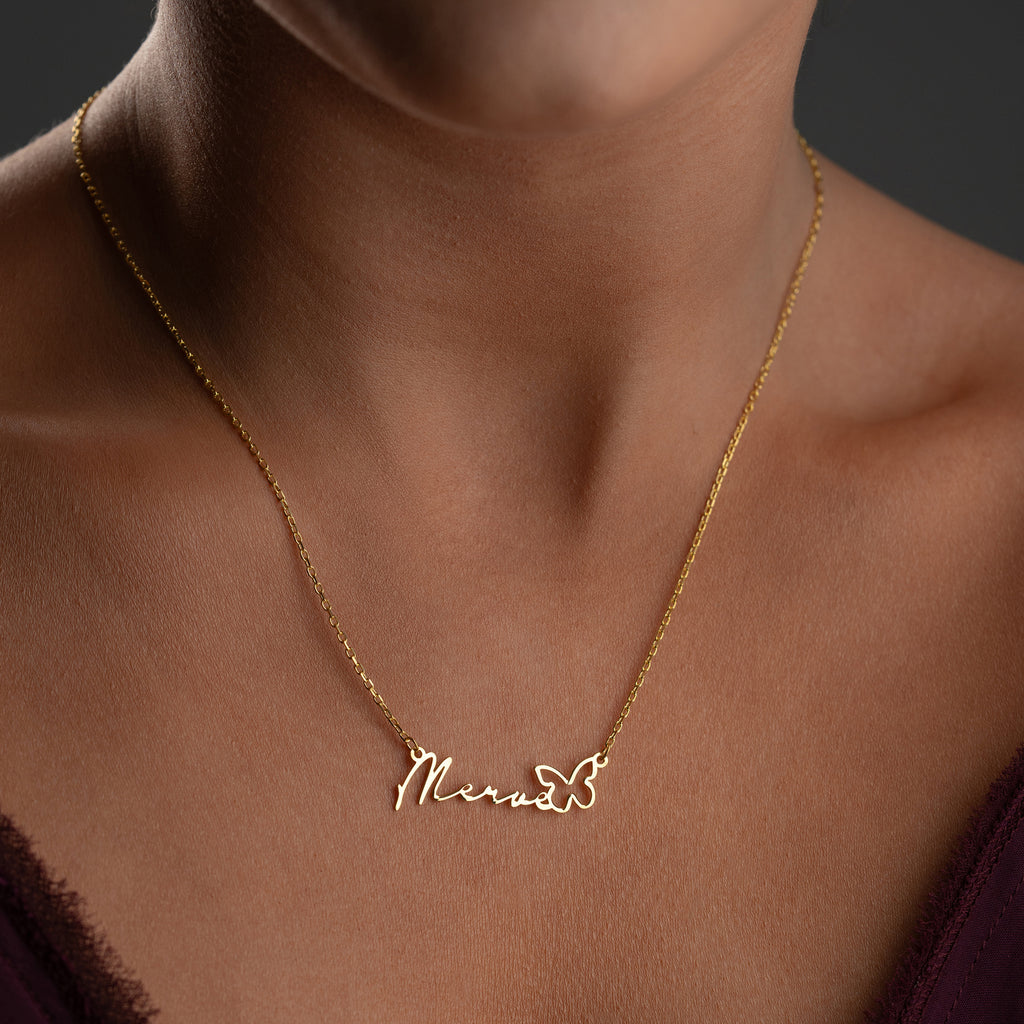 NAMNKRAGE REN FJÄRIL | 925 SILVER