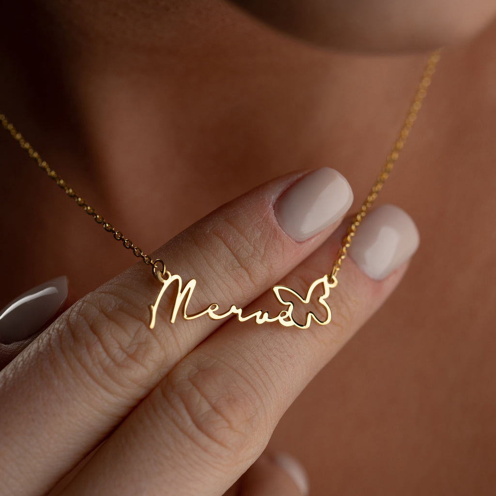 NAMNKRAGE REN FJÄRIL | 925 SILVER