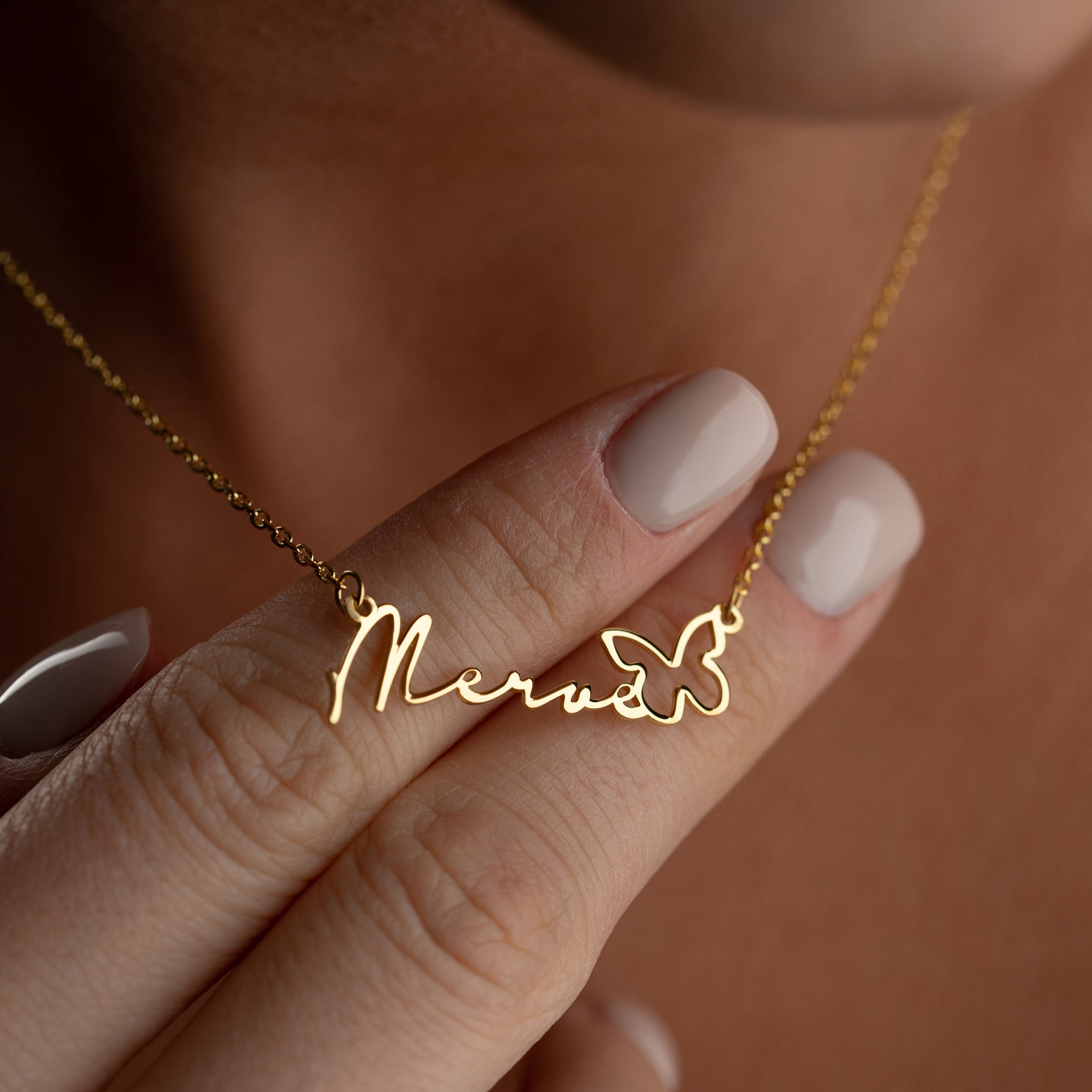 NAMNKRAGE REN FJÄRIL | 925 SILVER