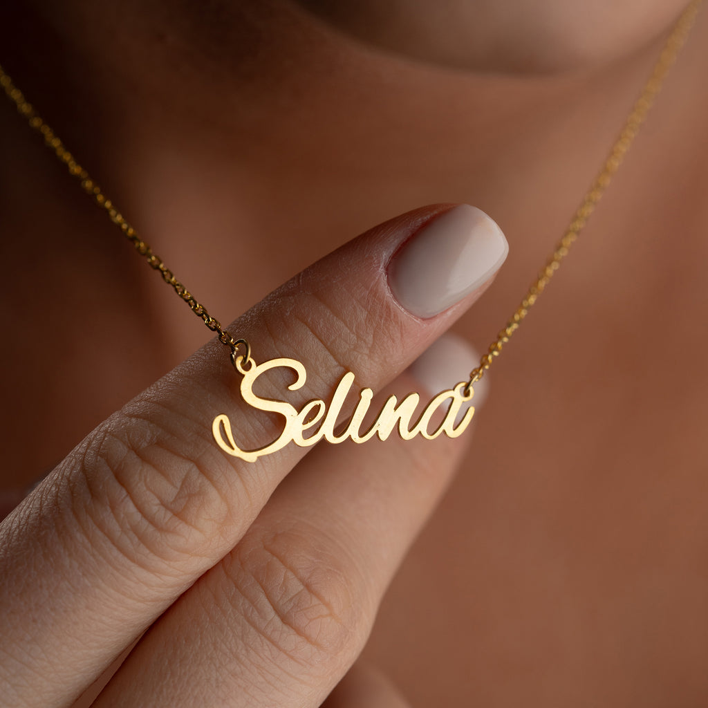 NAMNHALSBAND | TYPSNITT ALEX BORSTE | 925 SILVER