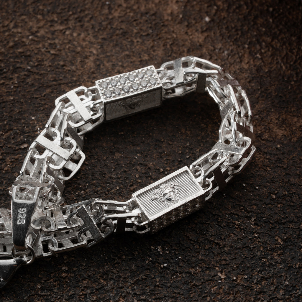 STORT ARMBAND MED BUREN | 925 SILVER.