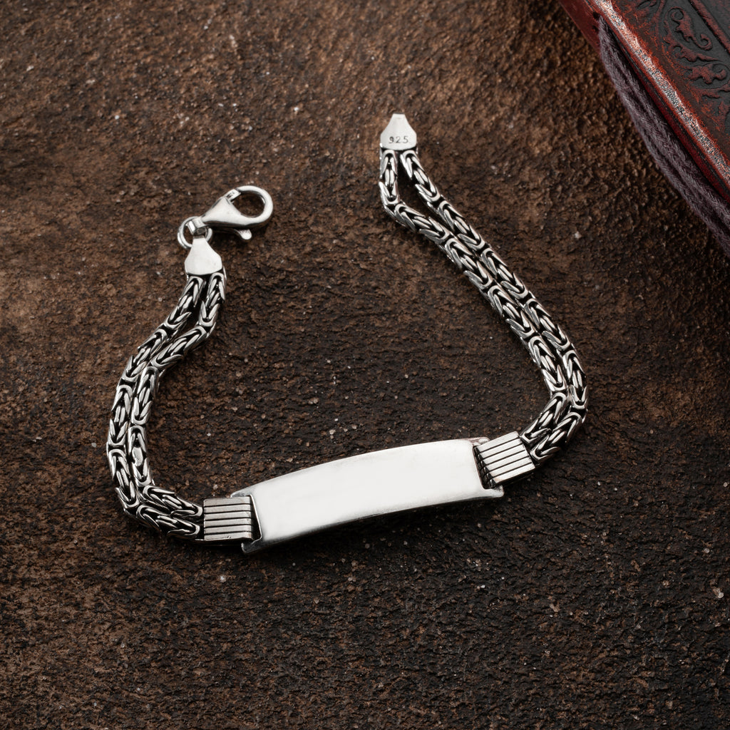 KING ARMBAND DUO MED GRAVER | 925 SILVER.