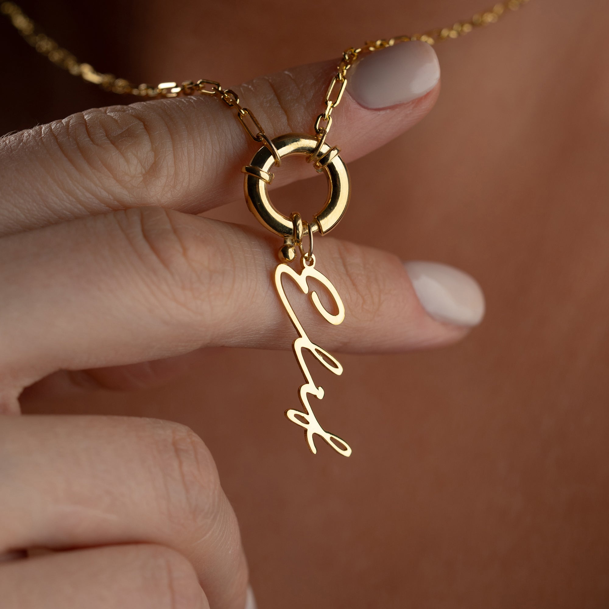 Kedja signatur Namn krage - 925 SILVER