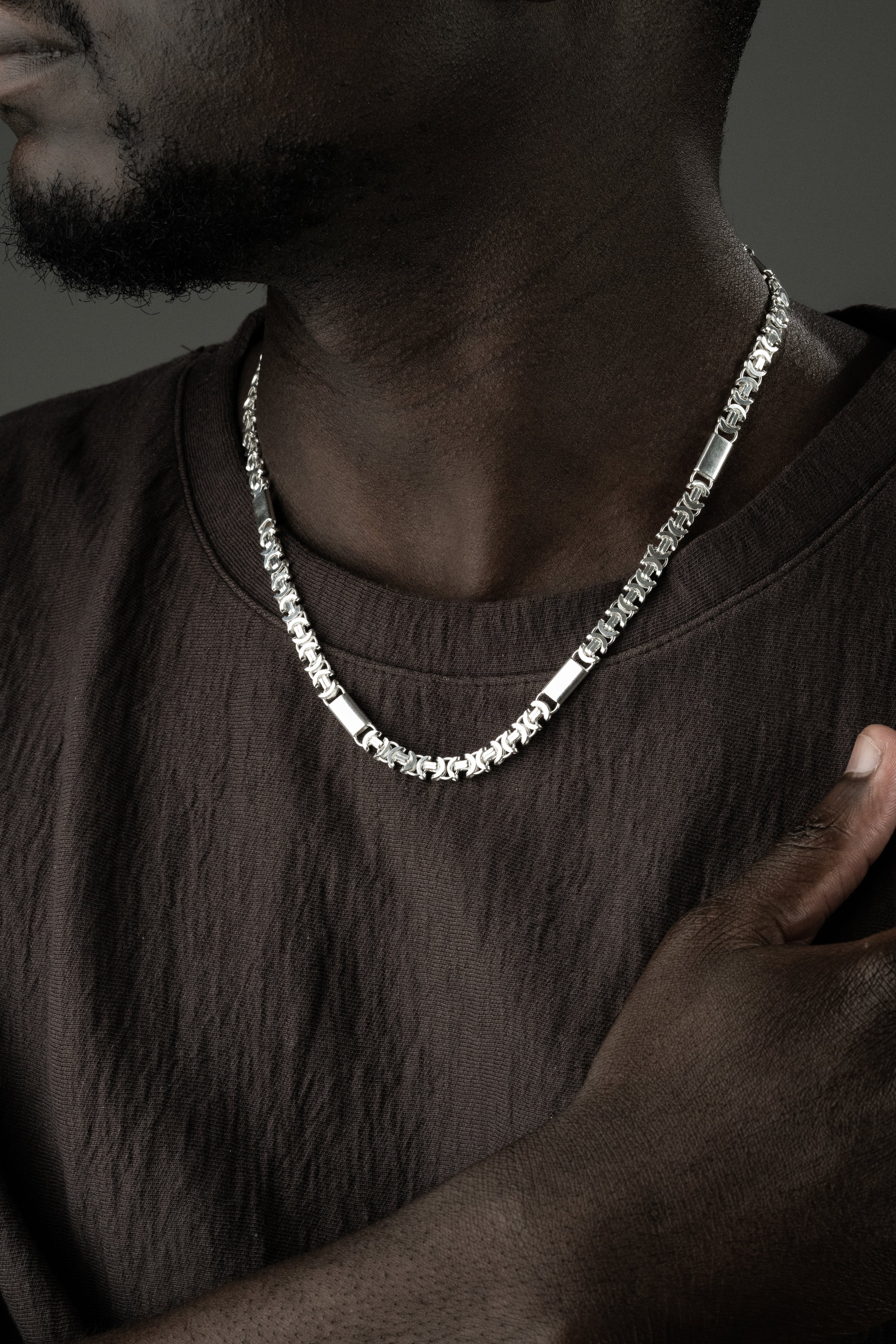 PLATTA KING KEDJA FLAT SET 6 MM | 925 SILVER