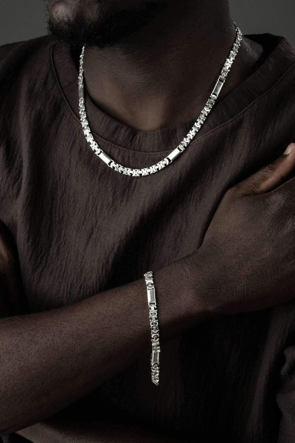 PLATTA KING KEDJA FLAT SET 6 MM | 925 SILVER