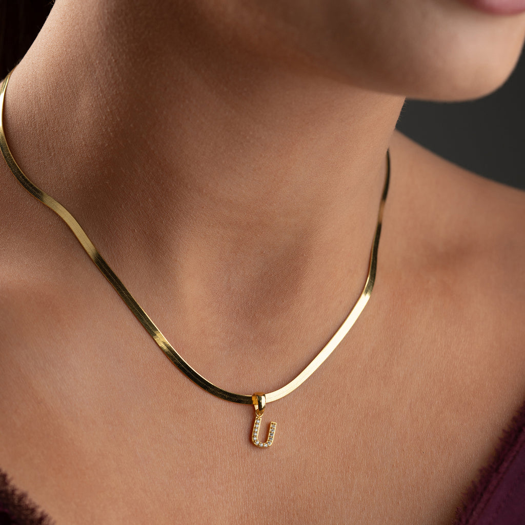 ORMKRANG MED ZIRKONIA BOKSTAVSKRÄM | 925 SILVER