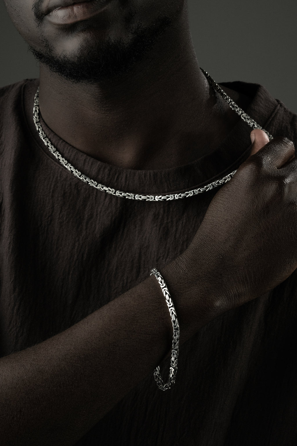 KING KEDJA 4MM SET | 925 SILVER