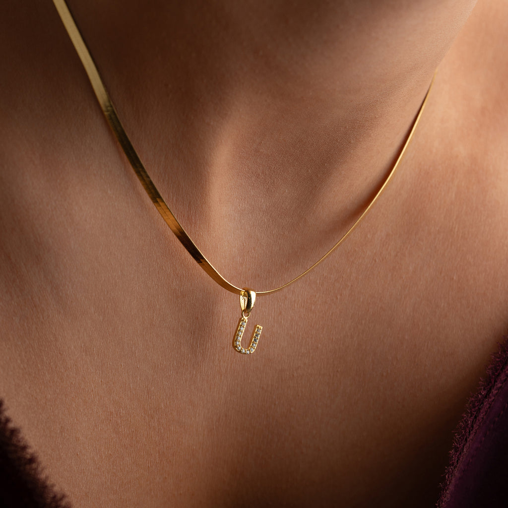 ORMKRANG MED ZIRKONIA BOKSTAVSKRÄM | 925 SILVER