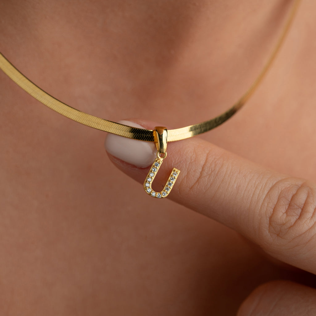 ORMKRANG MED ZIRKONIA BOKSTAVSKRÄM | 925 SILVER