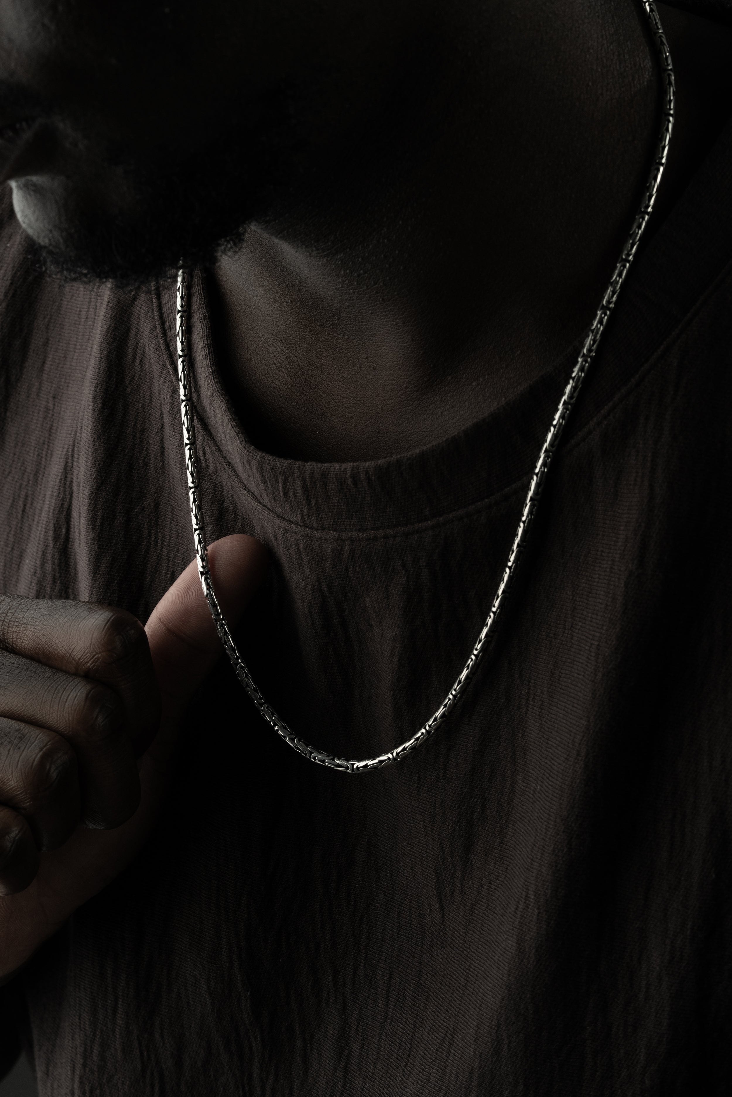 OVAL KING KEDJA 3MM | 925 SILVER 