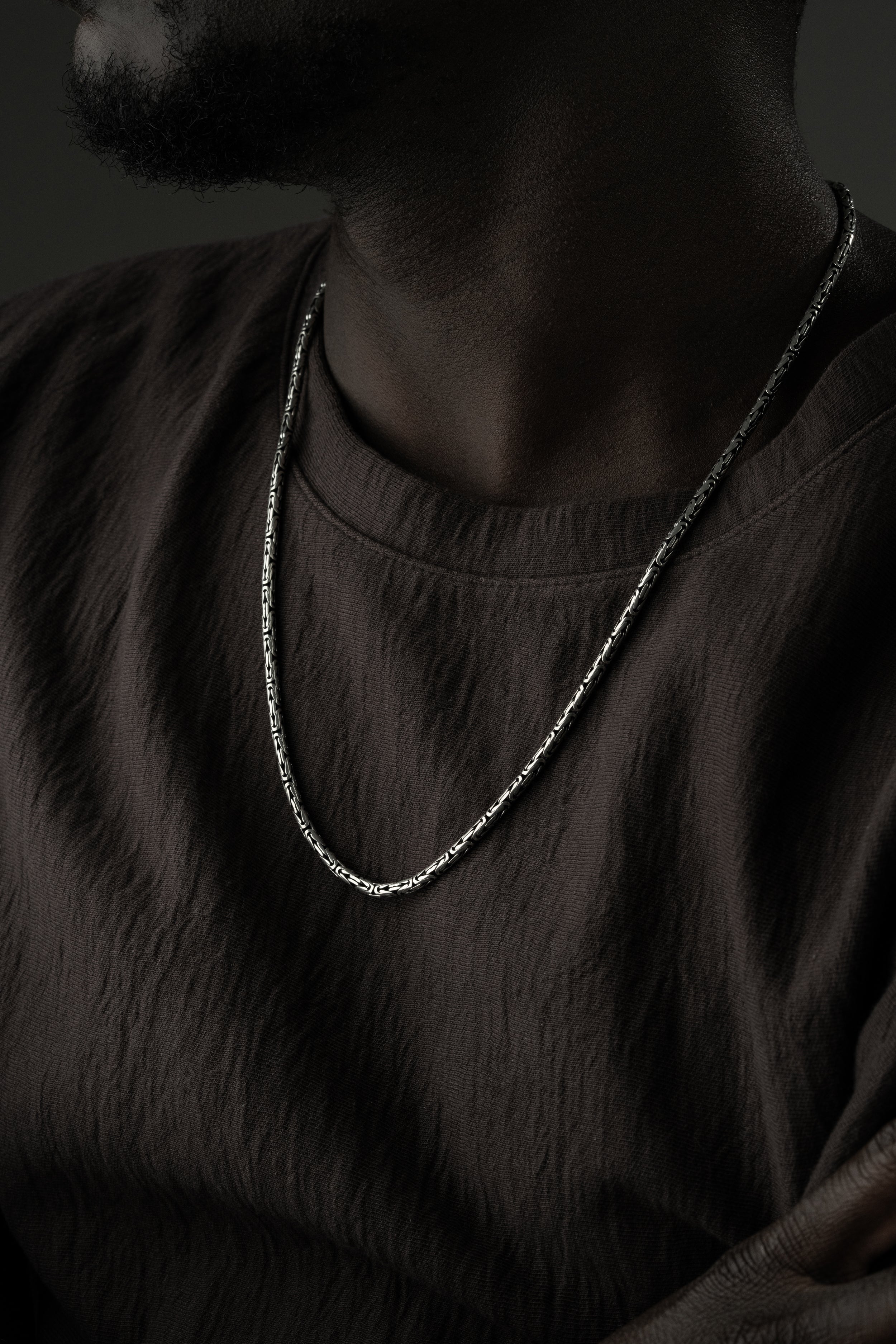 OVAL KING KEDJA 3MM | 925 SILVER 