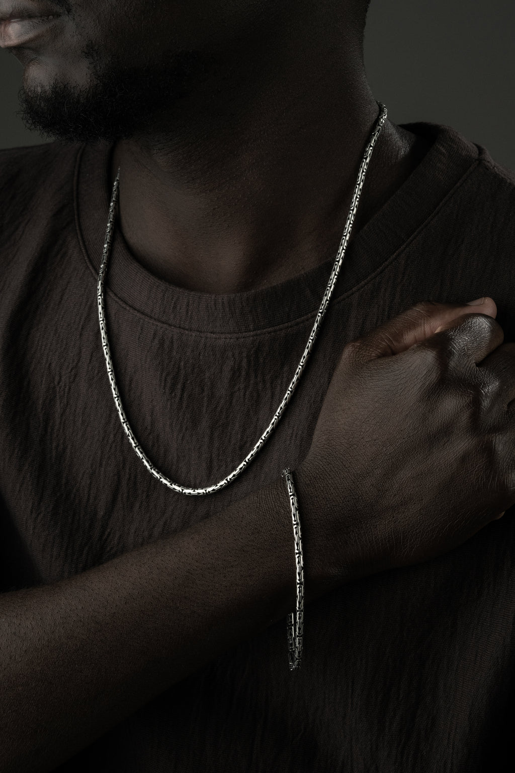 OVAL KING KEDJA 2MM SET | 925 SILVER