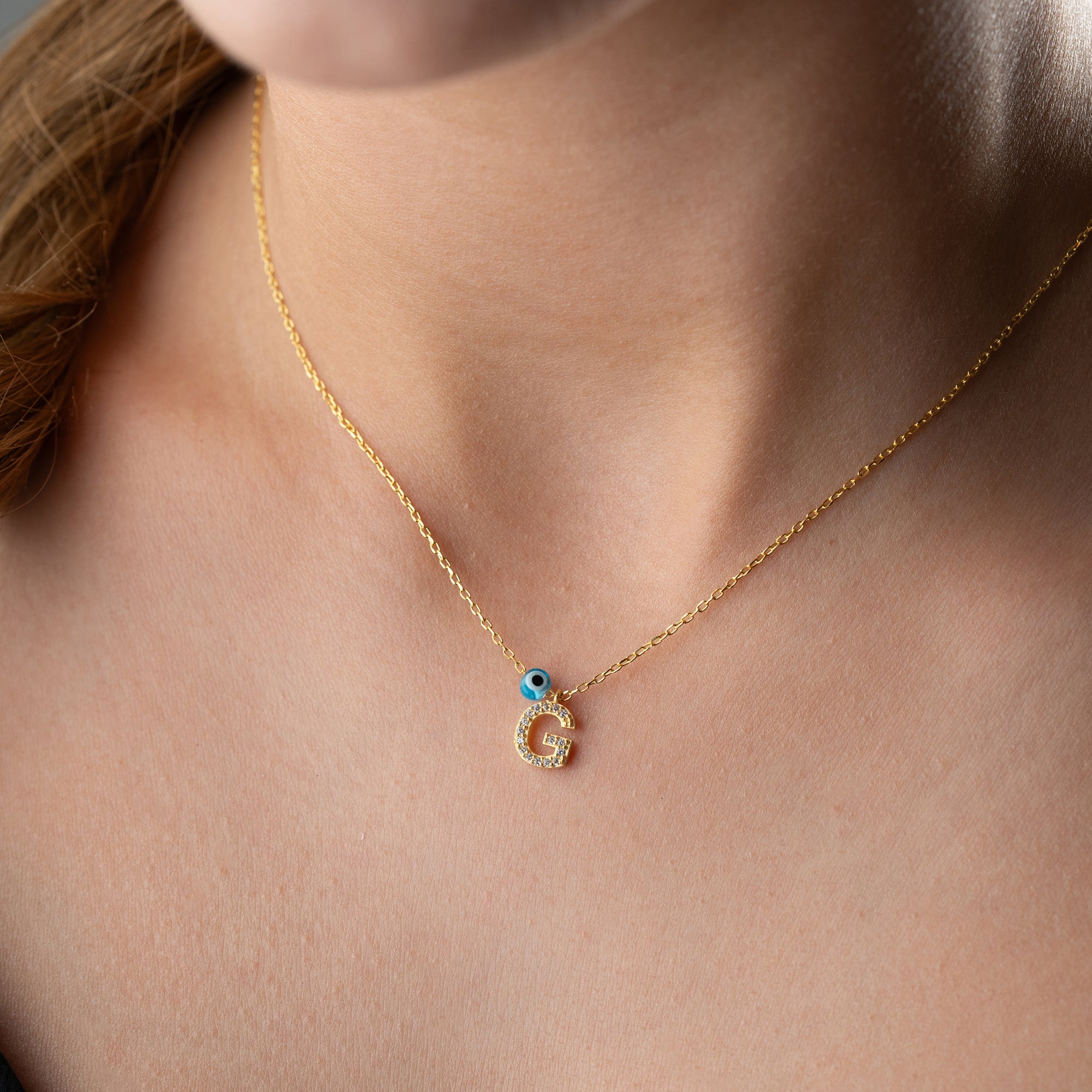 BREV KRAGE MED NAZAR | 925 SILVER