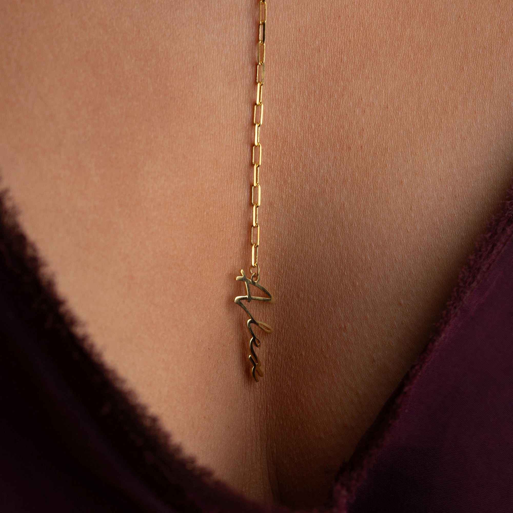 Signatur namnkrage Sällan - Y - 925 SILVER