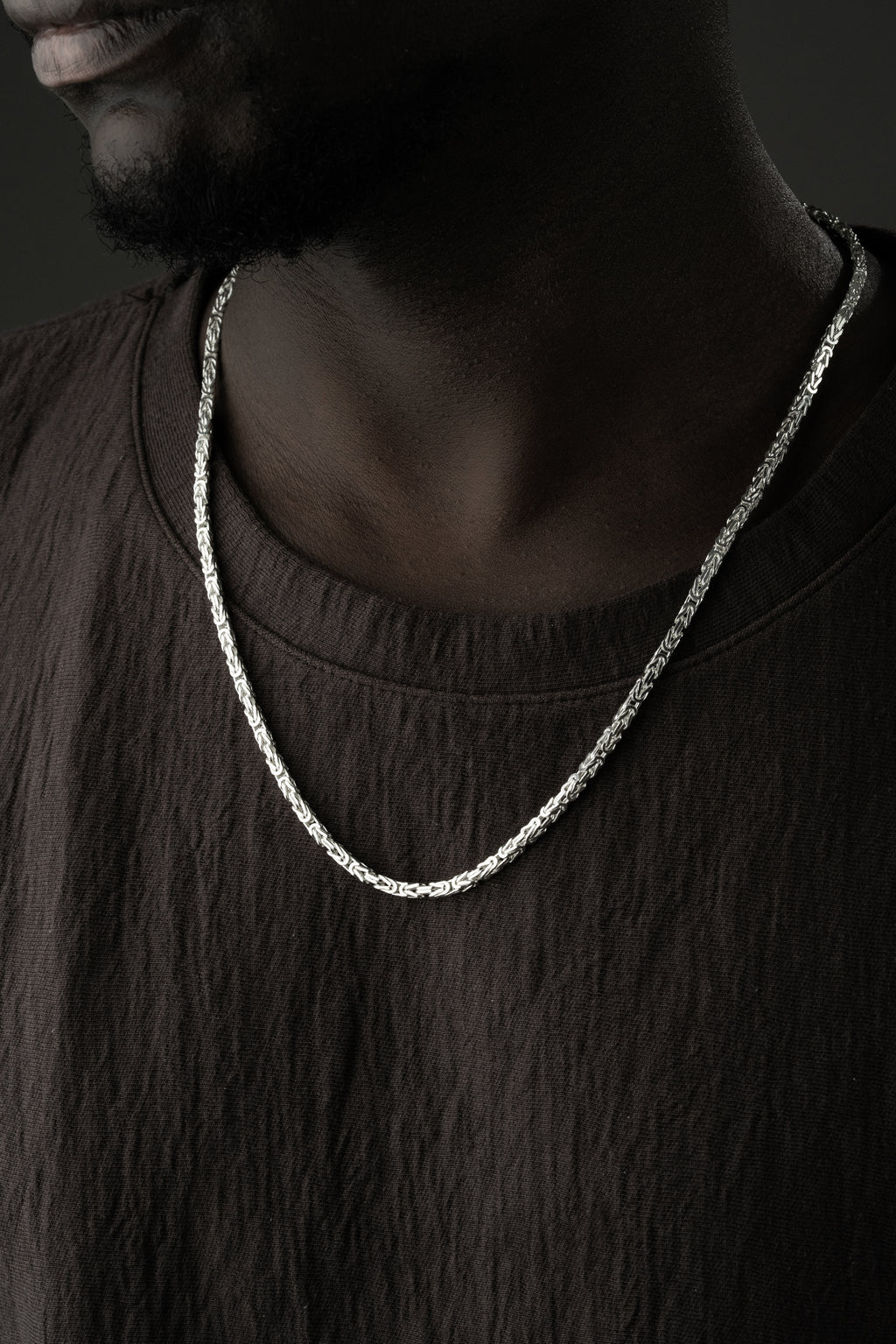 KING KEDJA 4MM GLANS | 925 SILVER