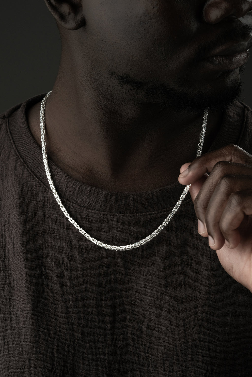 KING KEDJA 4MM GLANS | 925 SILVER