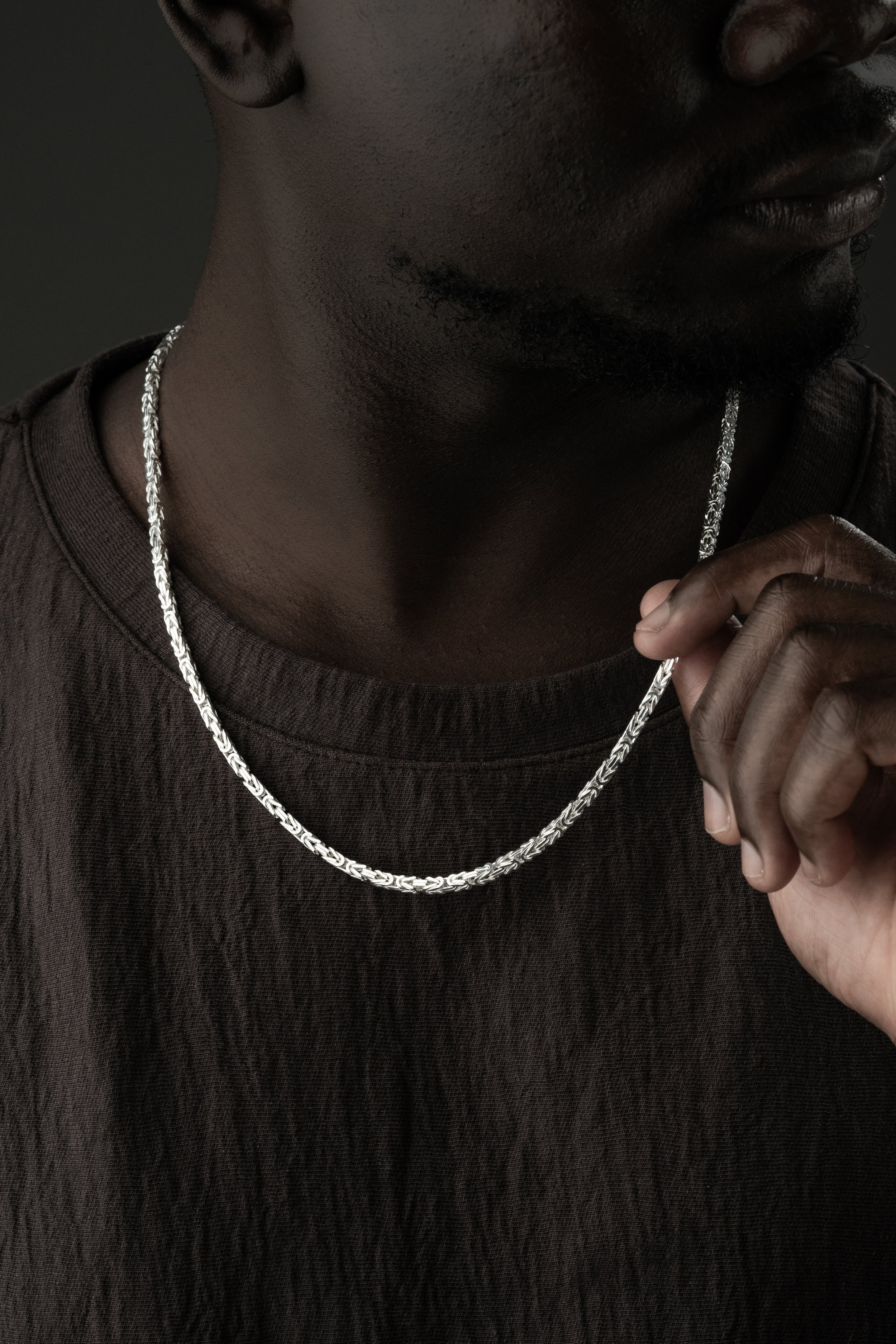 KING KEDJA 4MM GLANS | 925 SILVER