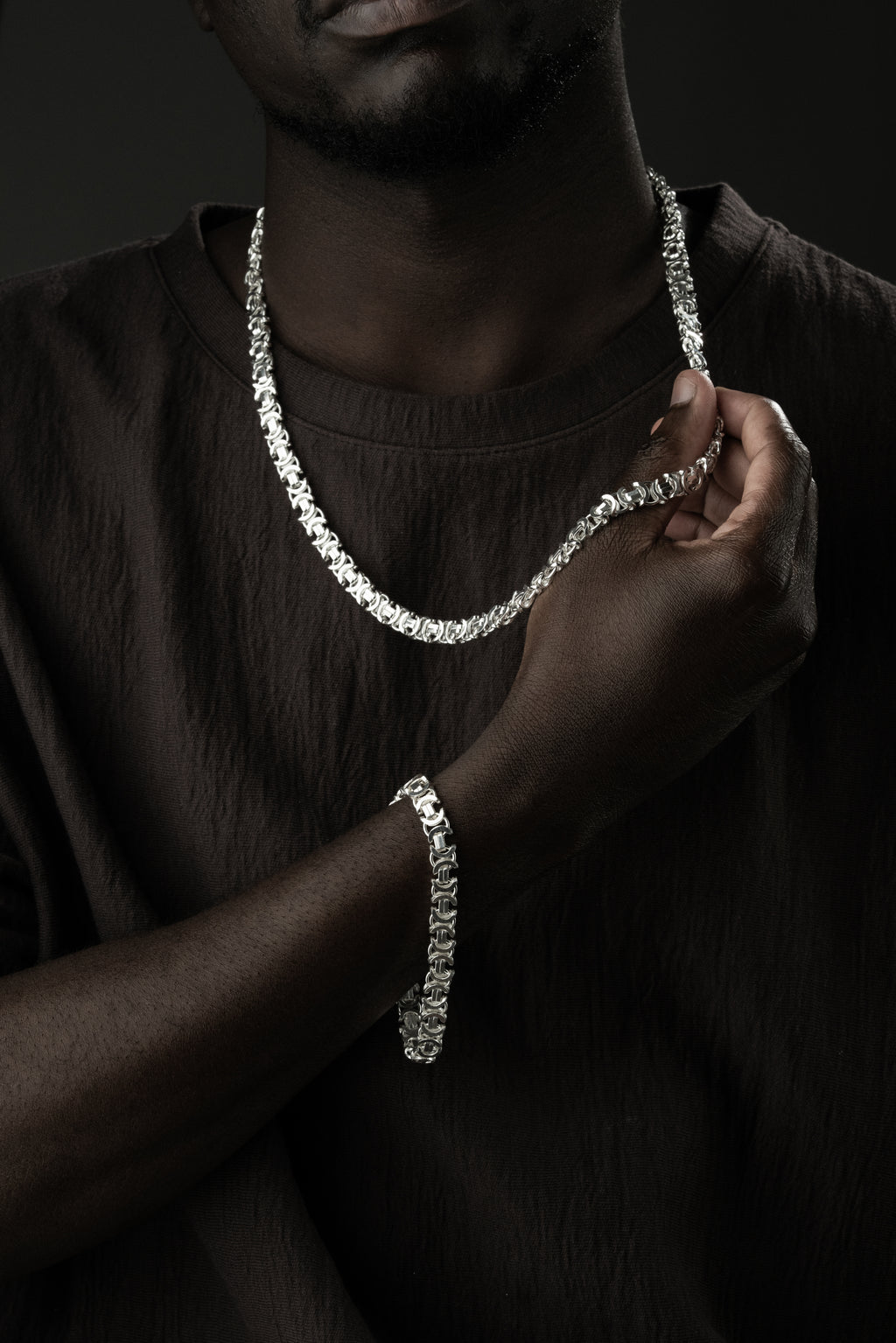 KING KEDJA PLAT SET | 925 SILVER 