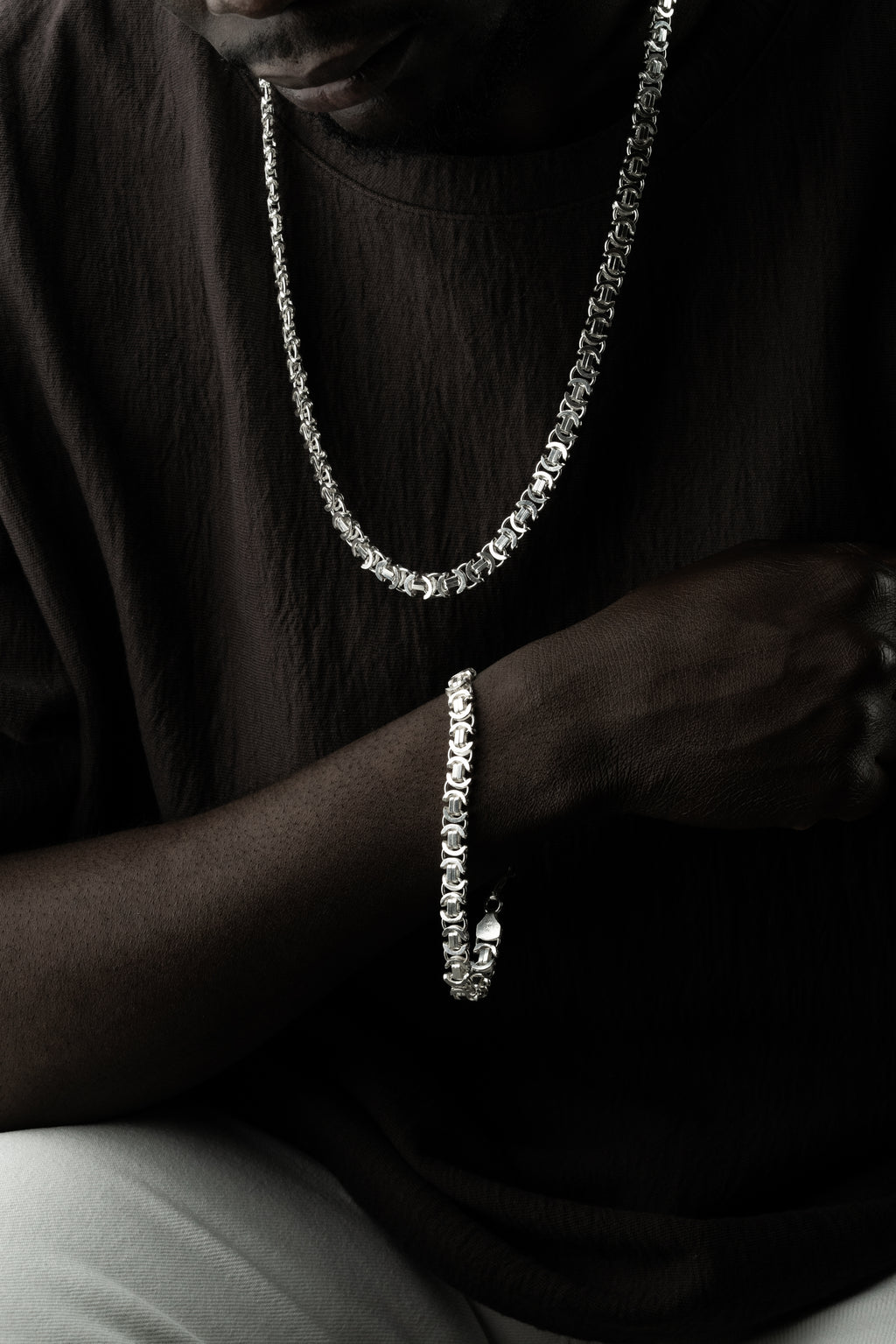 KING KEDJA PLAT SET | 925 SILVER 