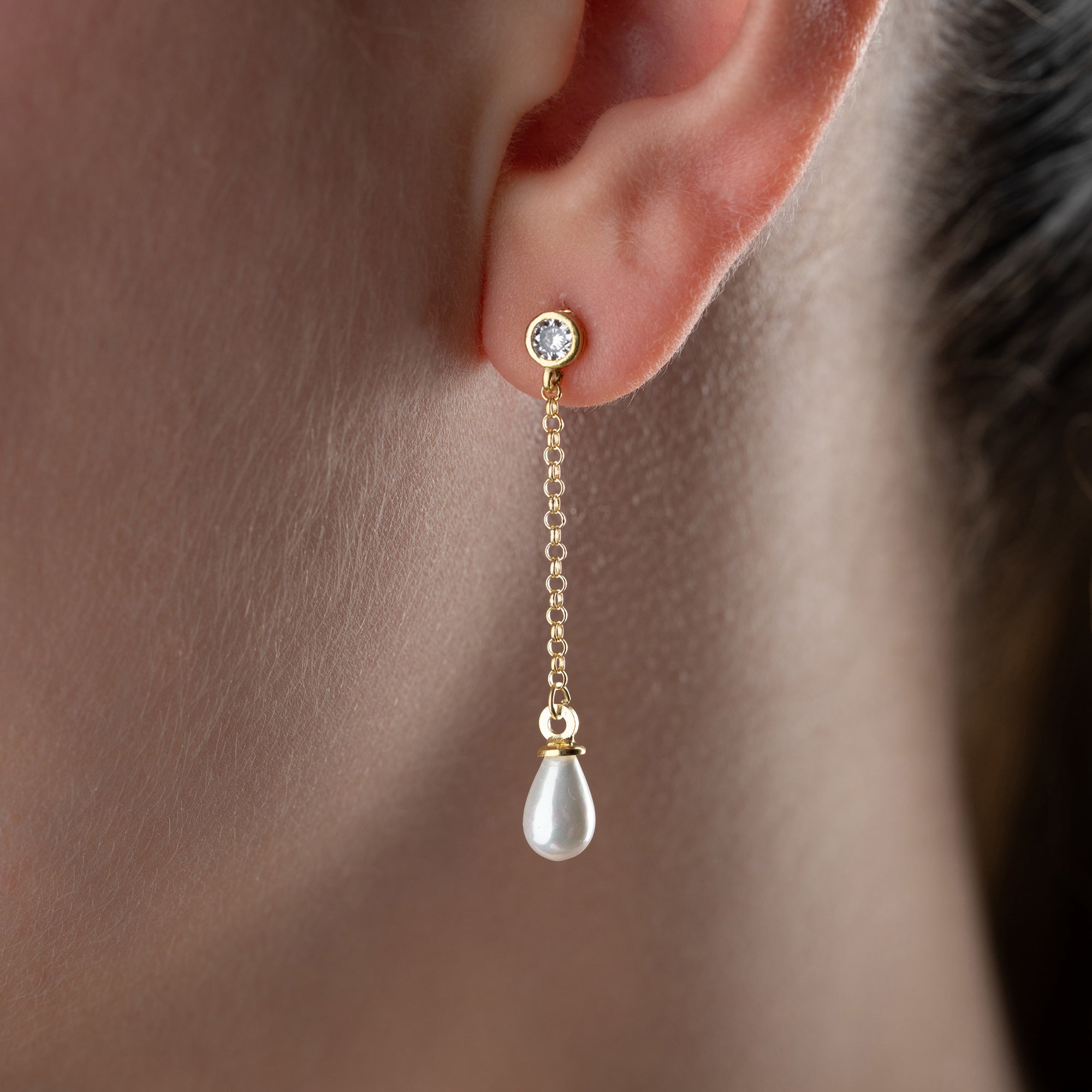 HANGANDE PÄRLÖRHANGE | 925 SILVER