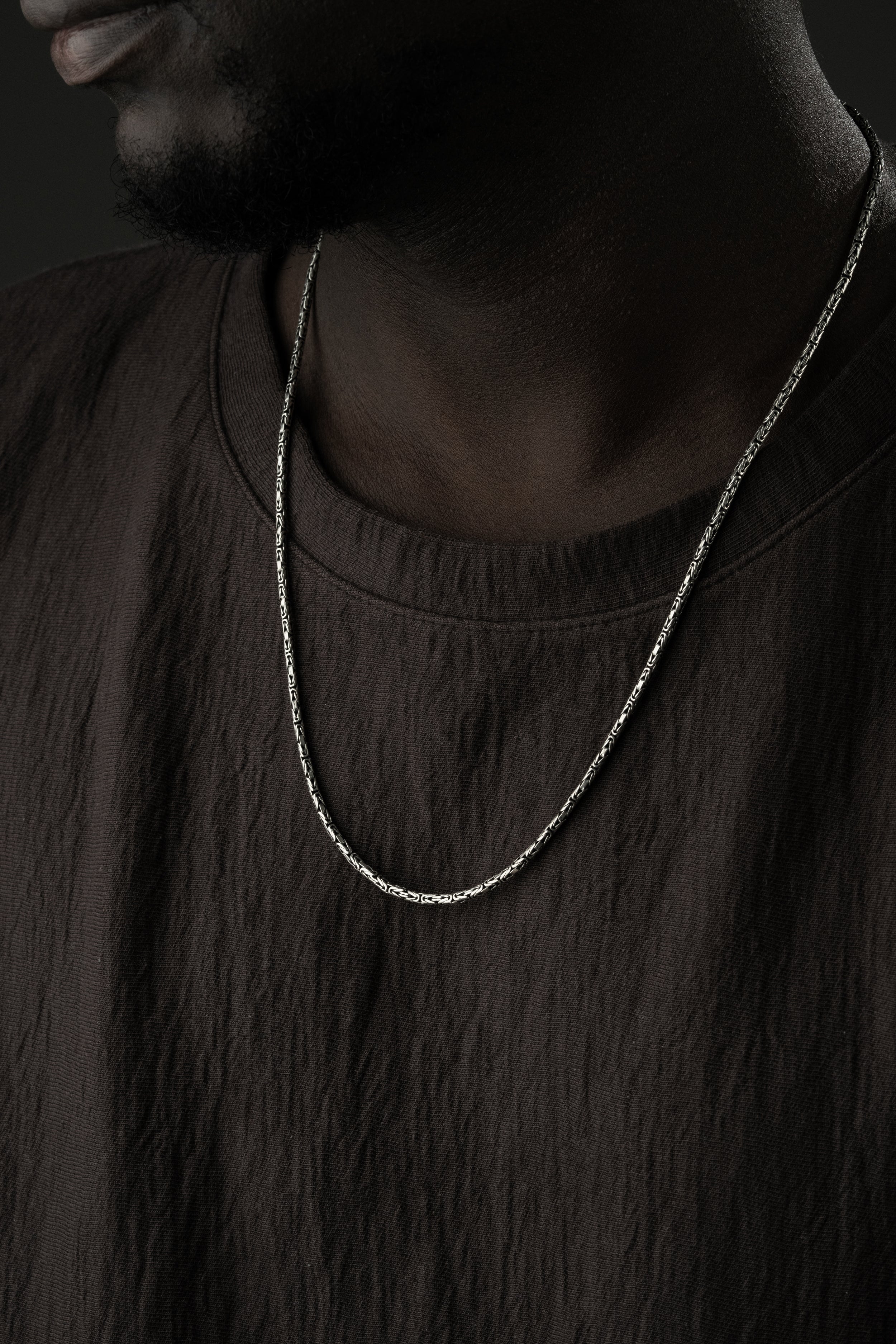 OVAL KING KEDJA 2MM NECK CAND | 925 SILVER 