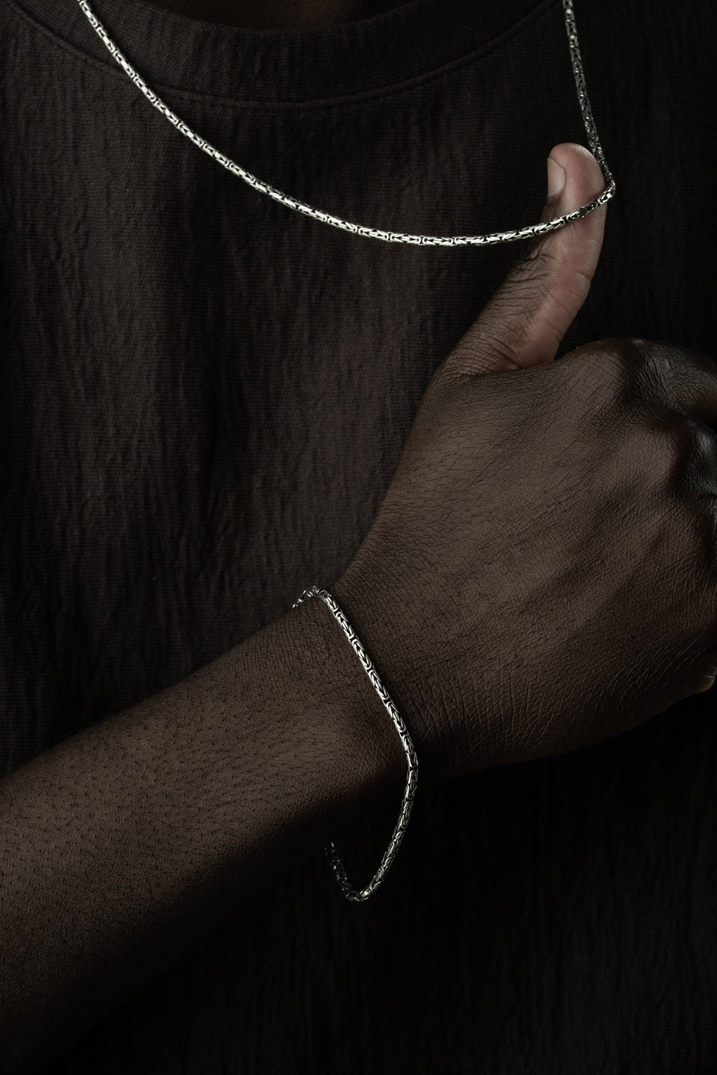 OVAL KING KEDJA 2MM SET | 925 SILVER 