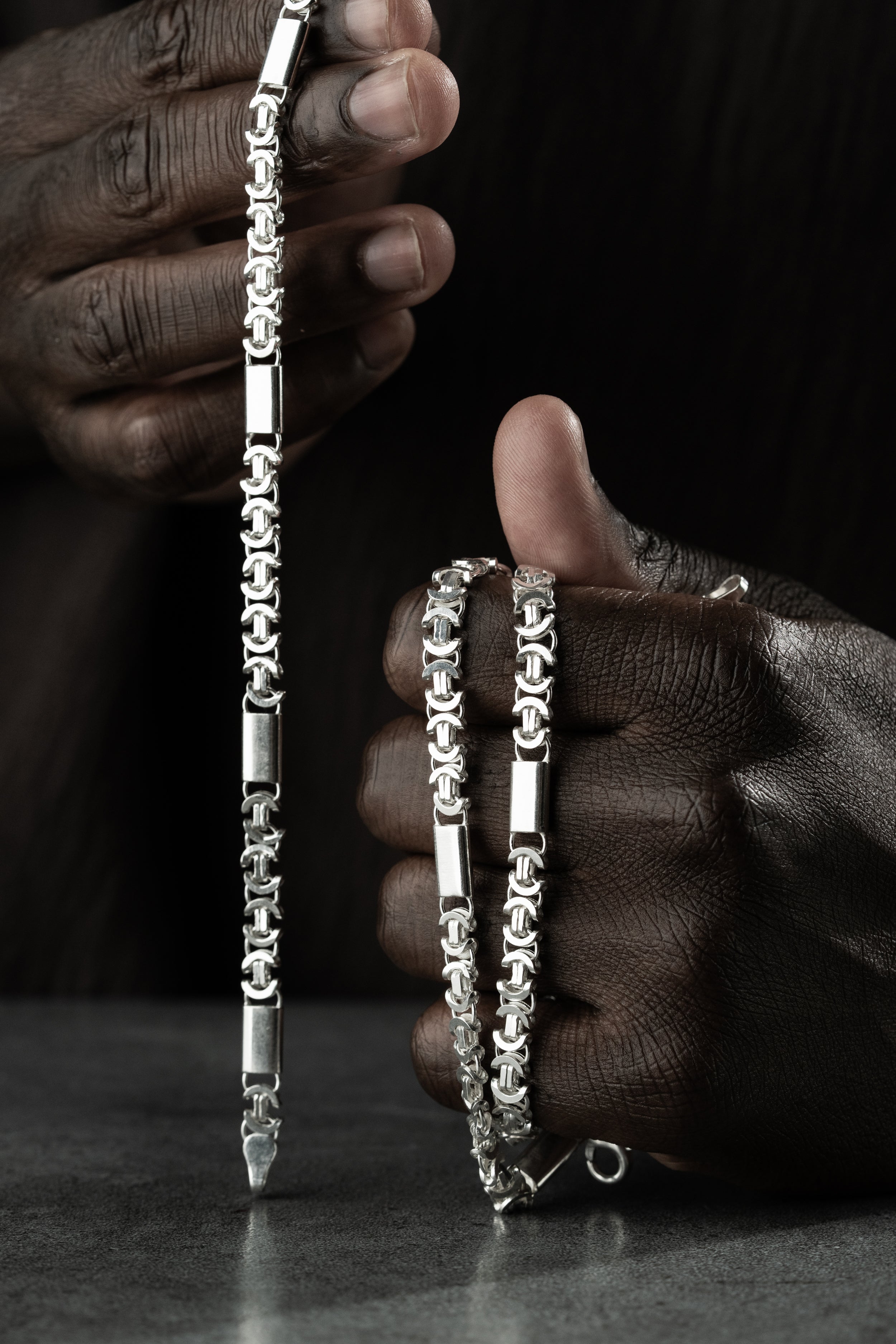 PLATTA KING KEDJA FLAT SET 6 MM | 925 SILVER