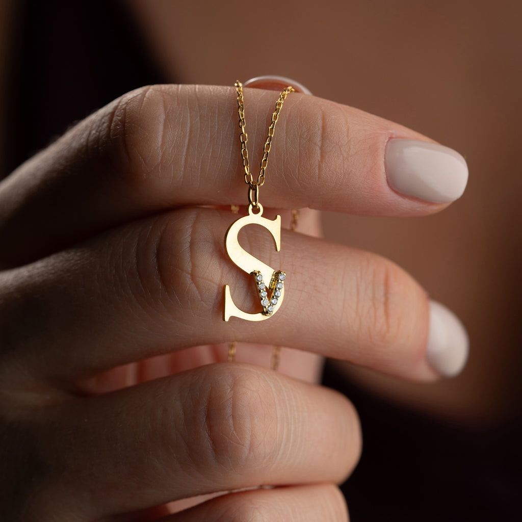 INITIALER KOMBO HALSBAND | 925 SILVER