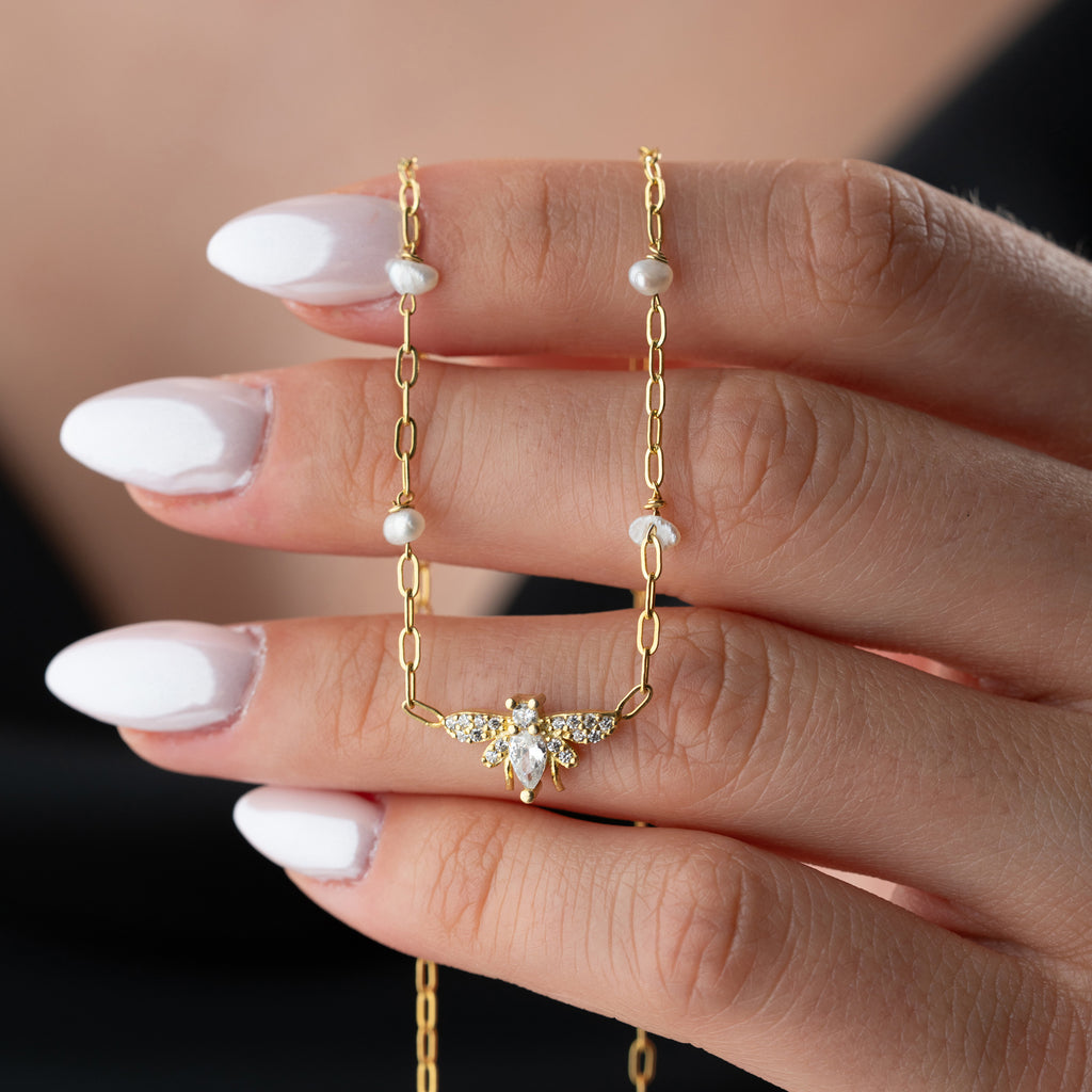 MONIAN PÄRLHALSBAND | 925 SILVER