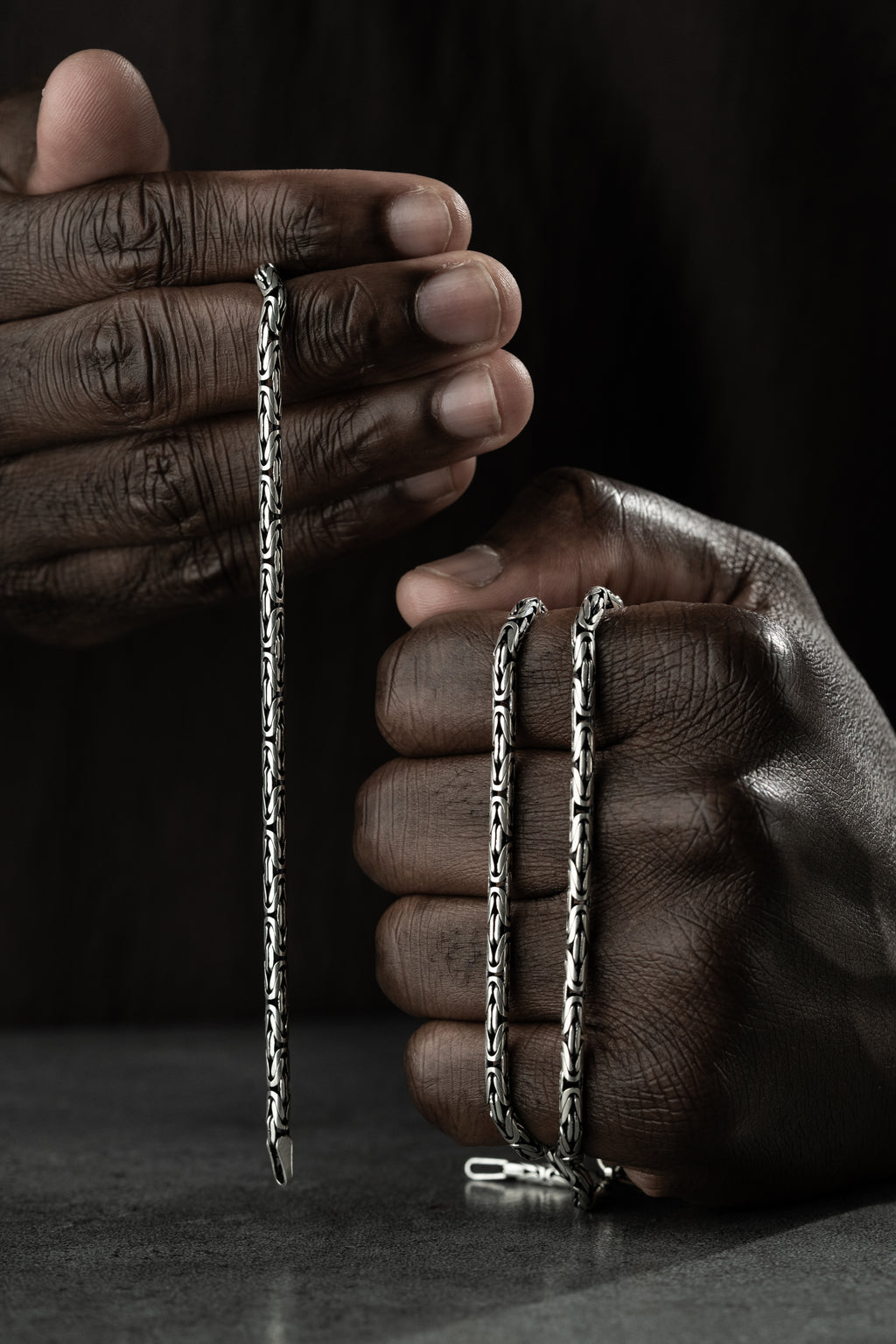 OVAL KING KEDJA 2MM SET | 925 SILVER