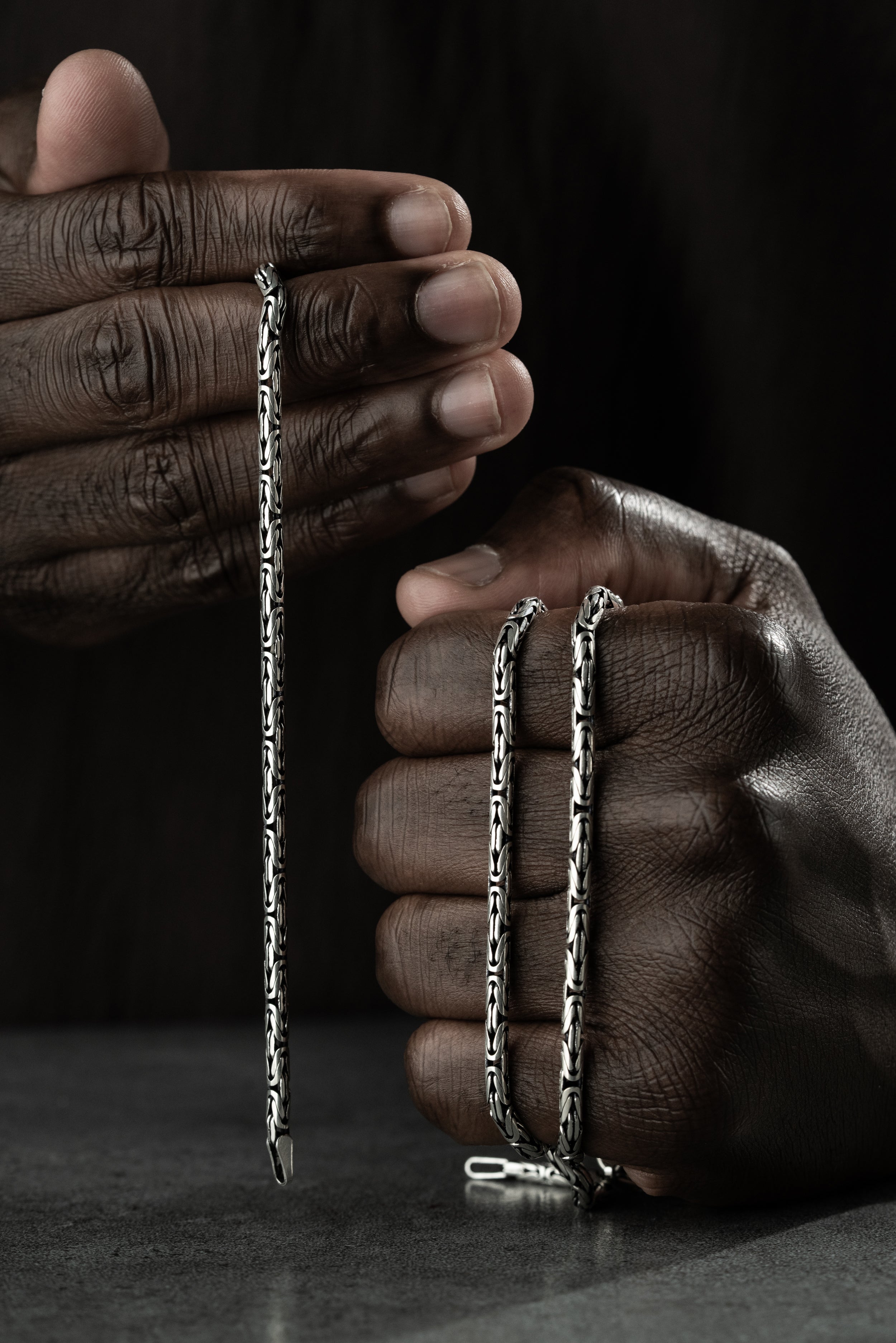 OVAL KING KEDJA 2MM SET | 925 SILVER