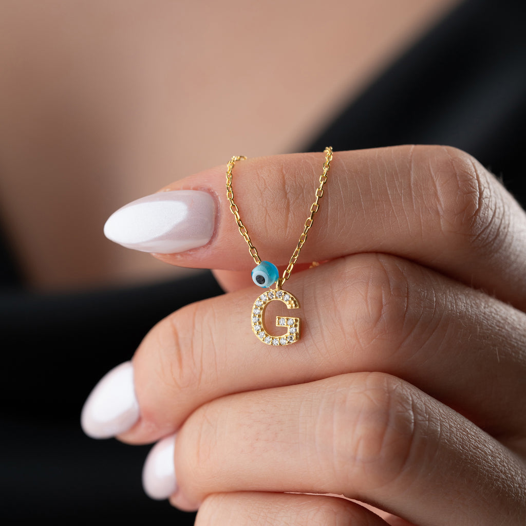 BREV KRAGE MED NAZAR | 925 SILVER