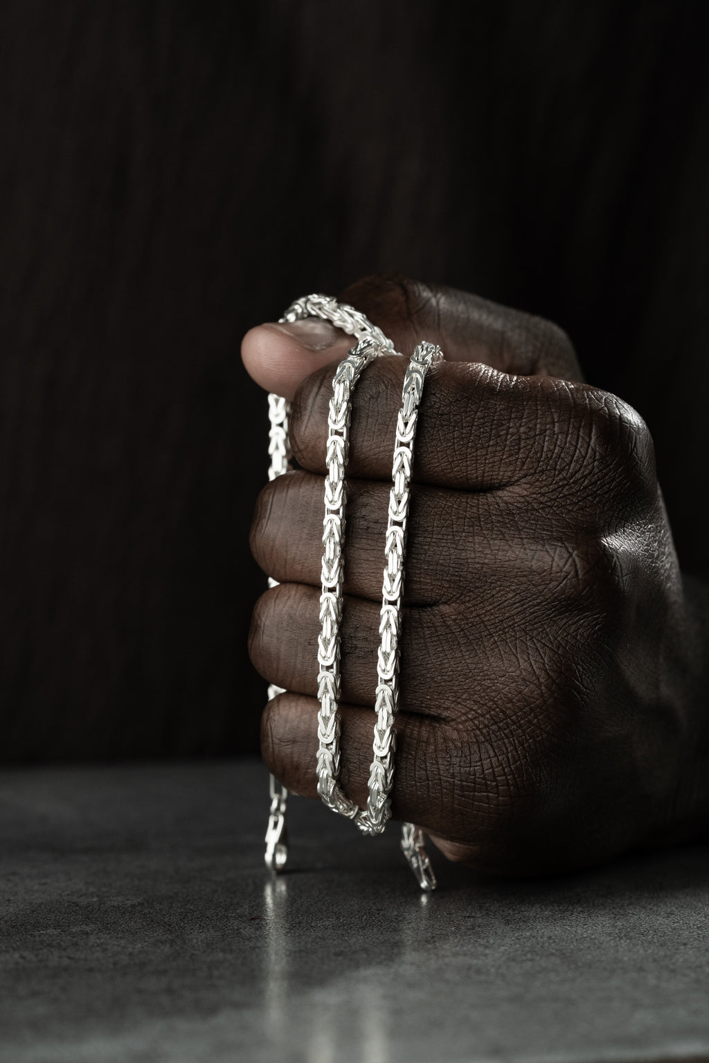 KING KEDJA 4MM GLANS | 925 SILVER