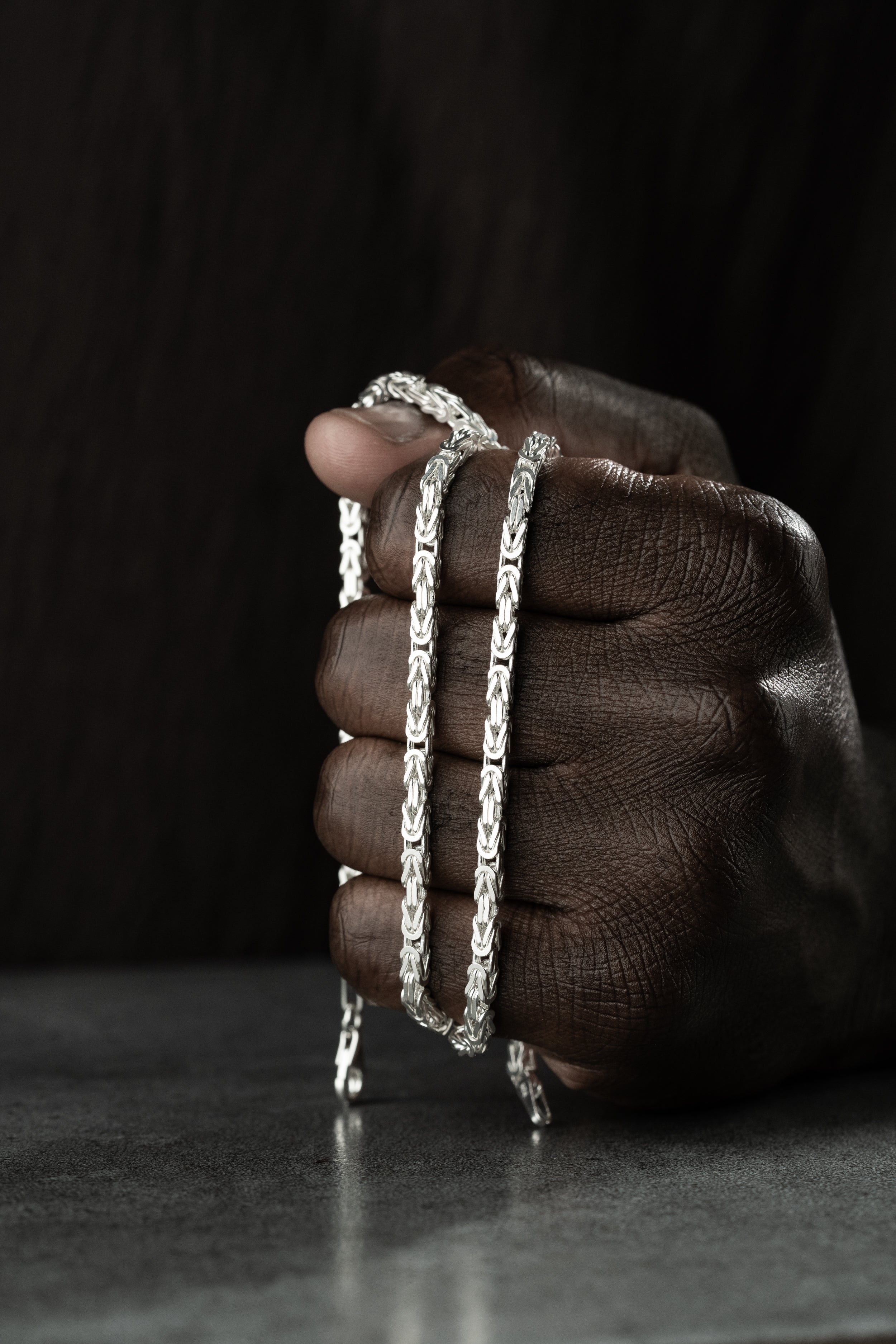 KING KEDJA 4MM GLANS | 925 SILVER