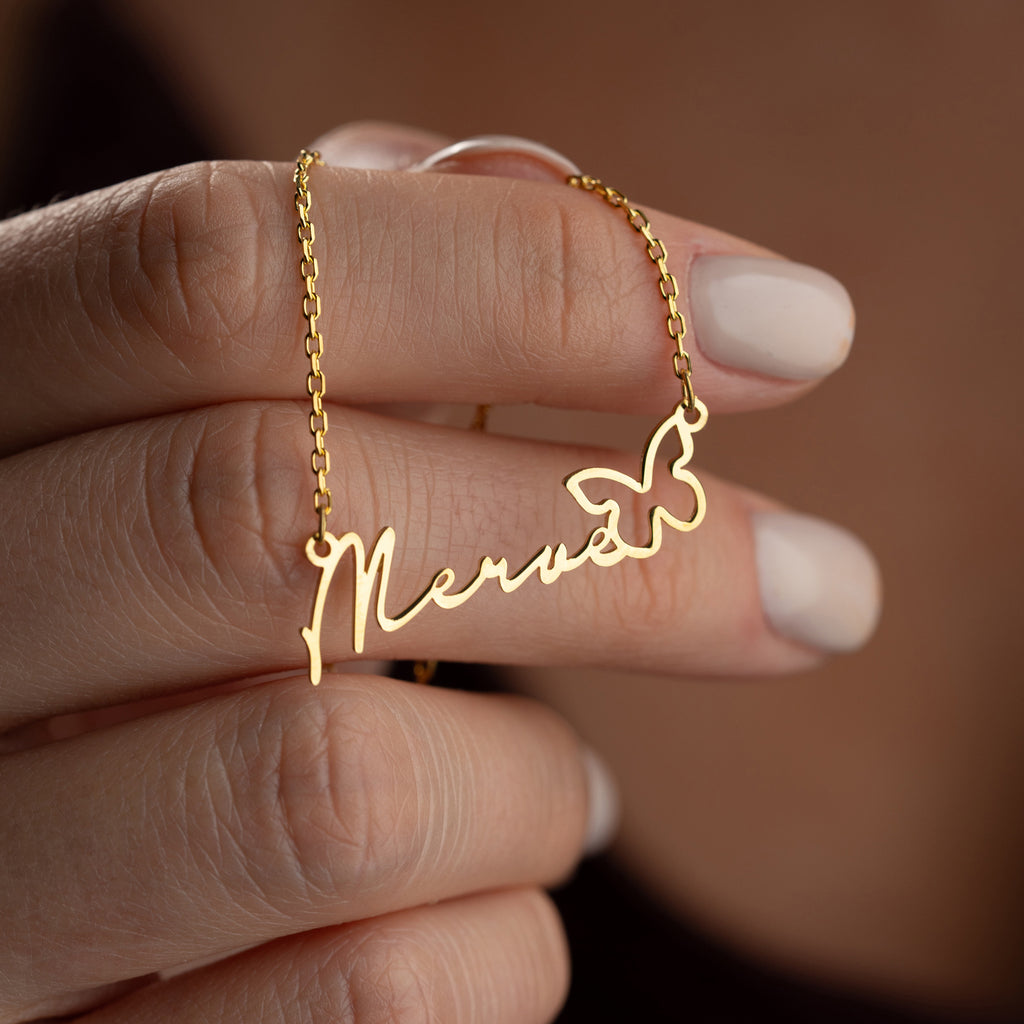 NAMNKRAGE REN FJÄRIL | 925 SILVER