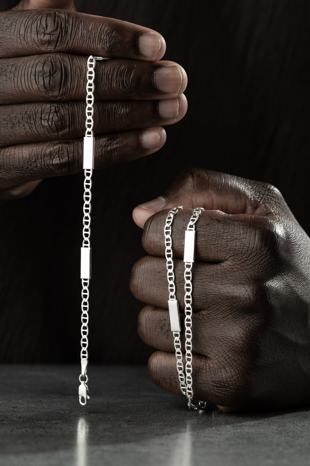 PLATTOR KUBANSK LÄNKSETT | 925 SILVER 